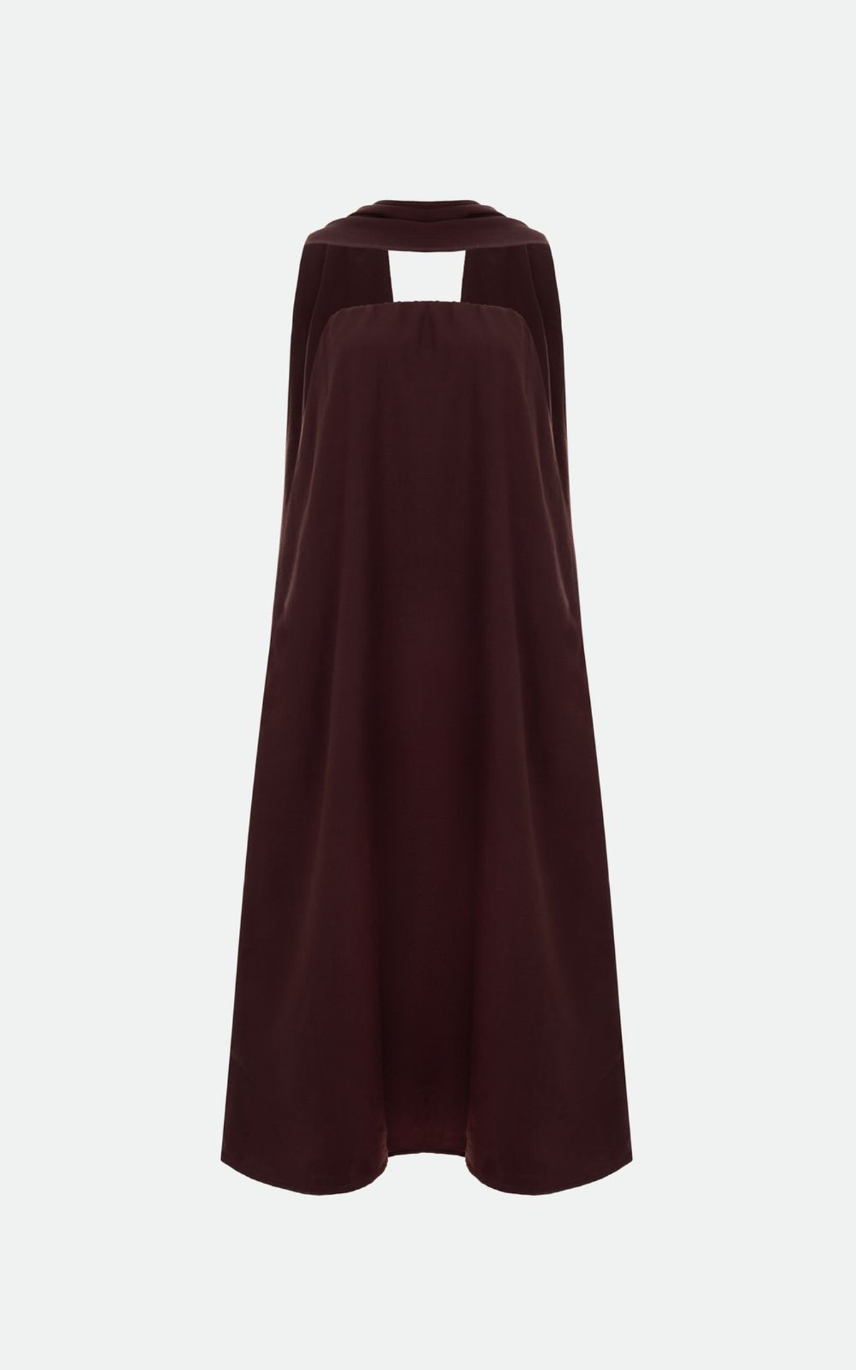 Loose Bandeau Dress with Scarf