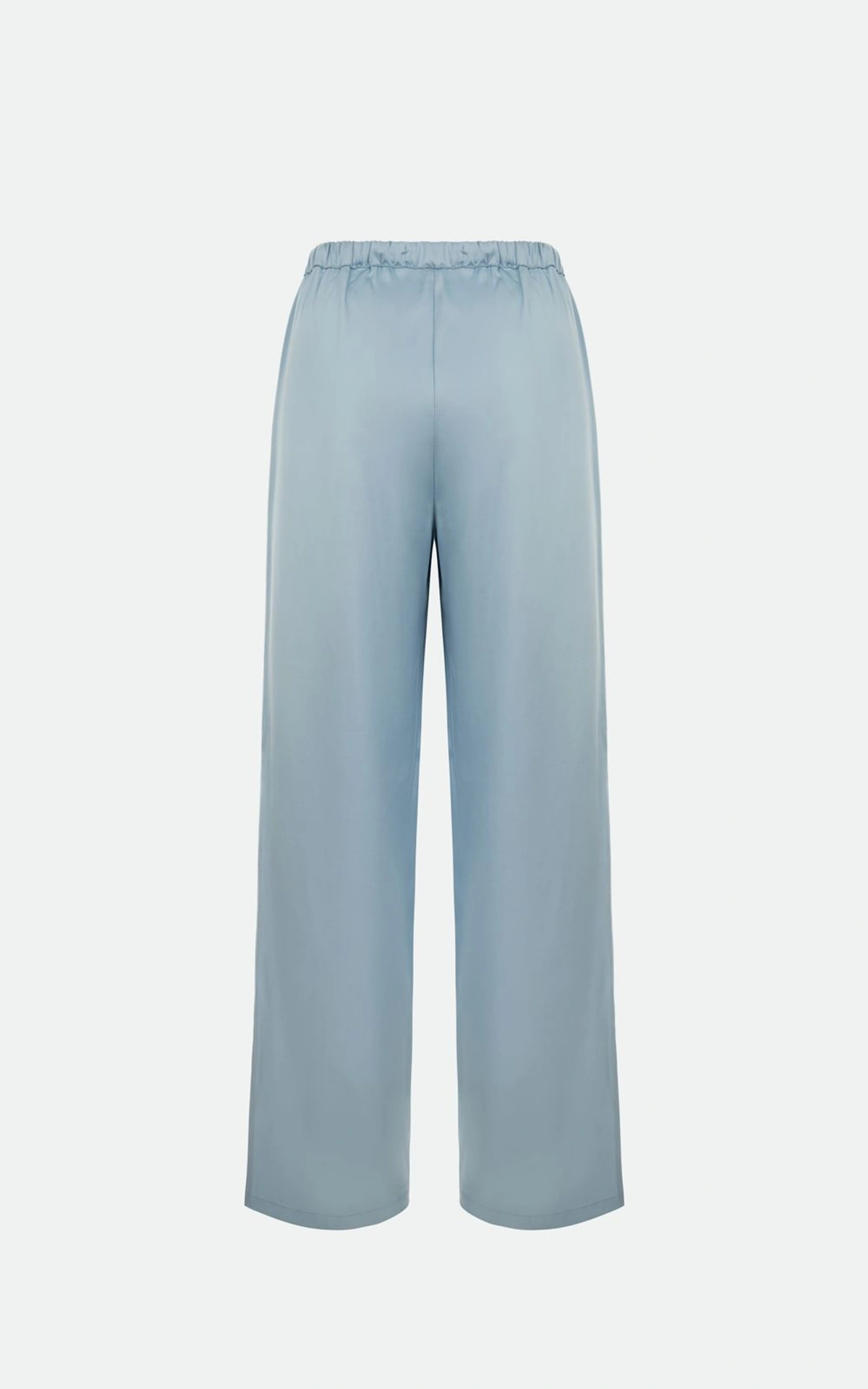 Straight-Leg Satin Pants