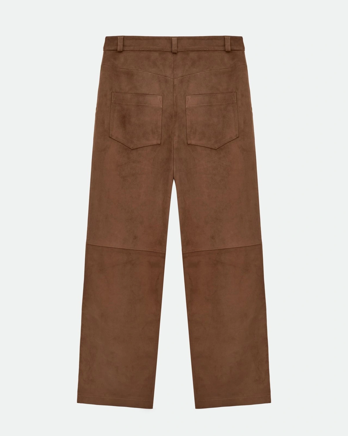 Premium Faux Suede Straight Cut Pants