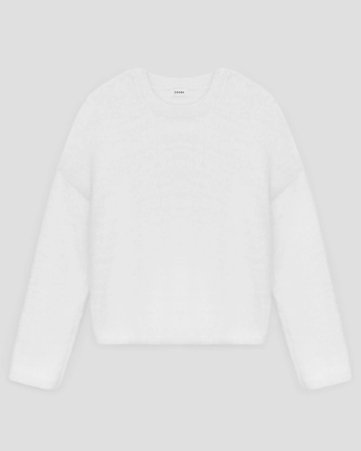 Puszysty Sweter z Obniżoną Linią Ramion