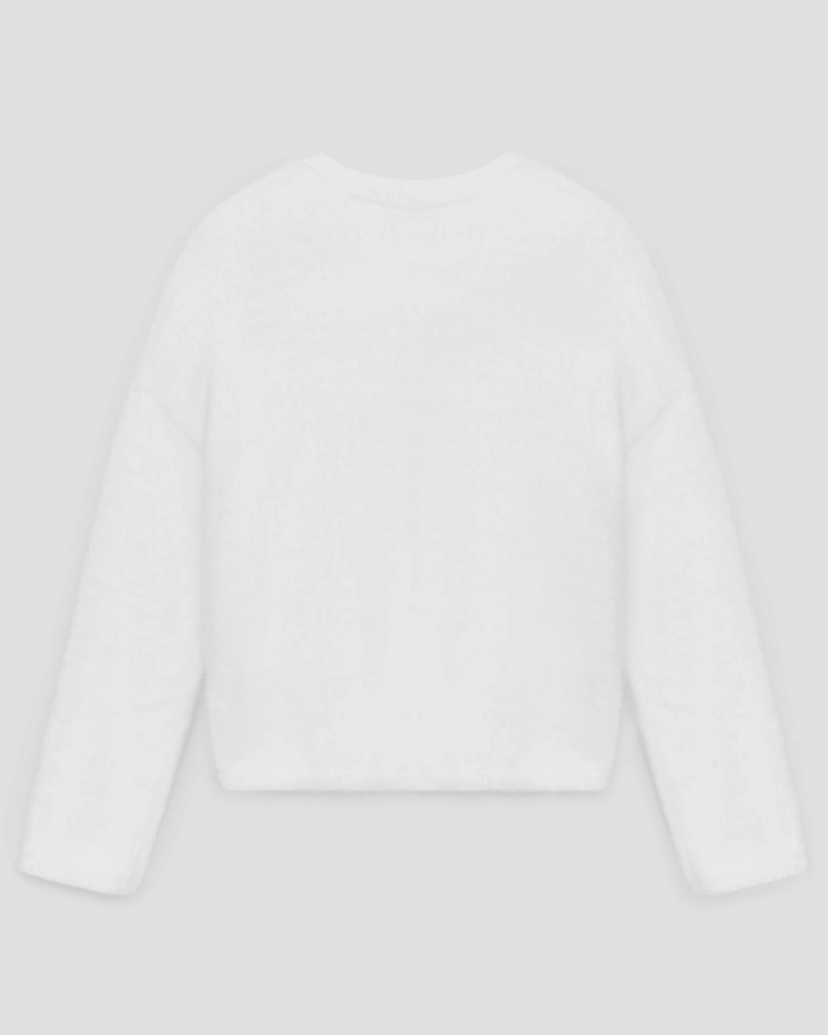 Puszysty Sweter z Obniżoną Linią Ramion