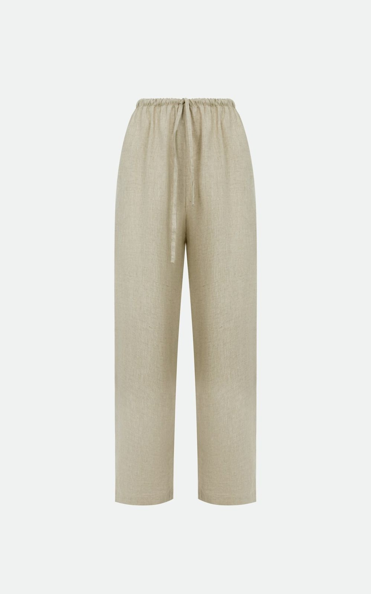 Elastic Waist Hemp Pants