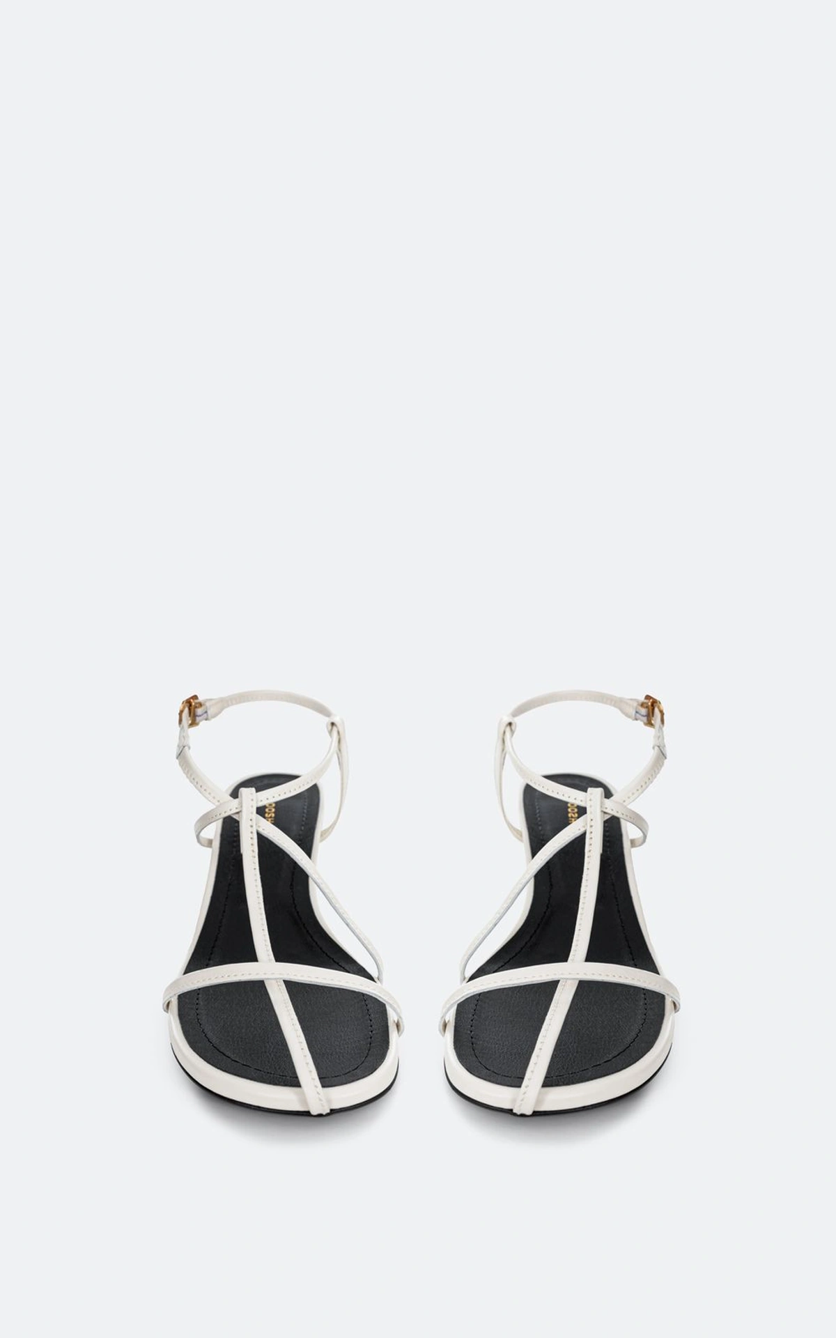 Leather Sandals with Crossed Straps