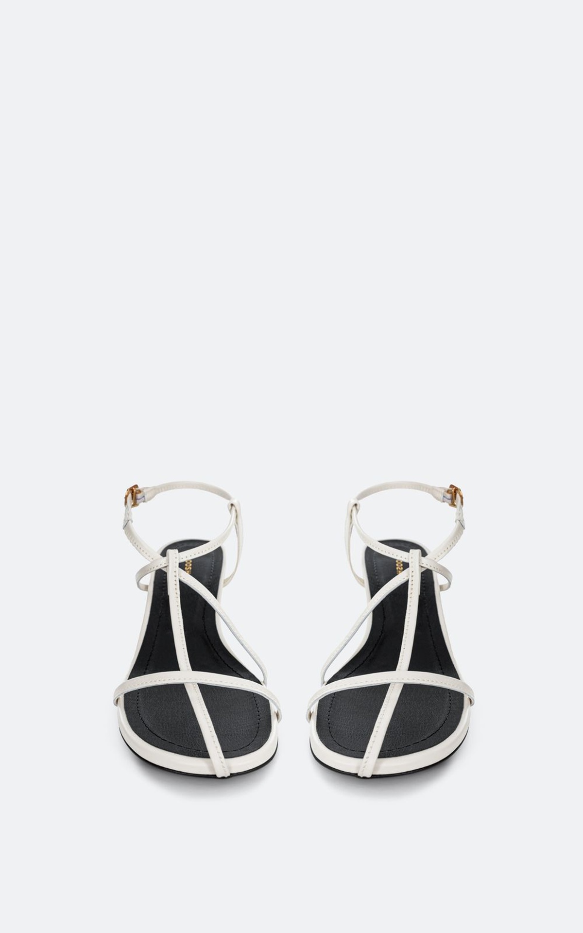 Leather Sandals with Crossed Straps