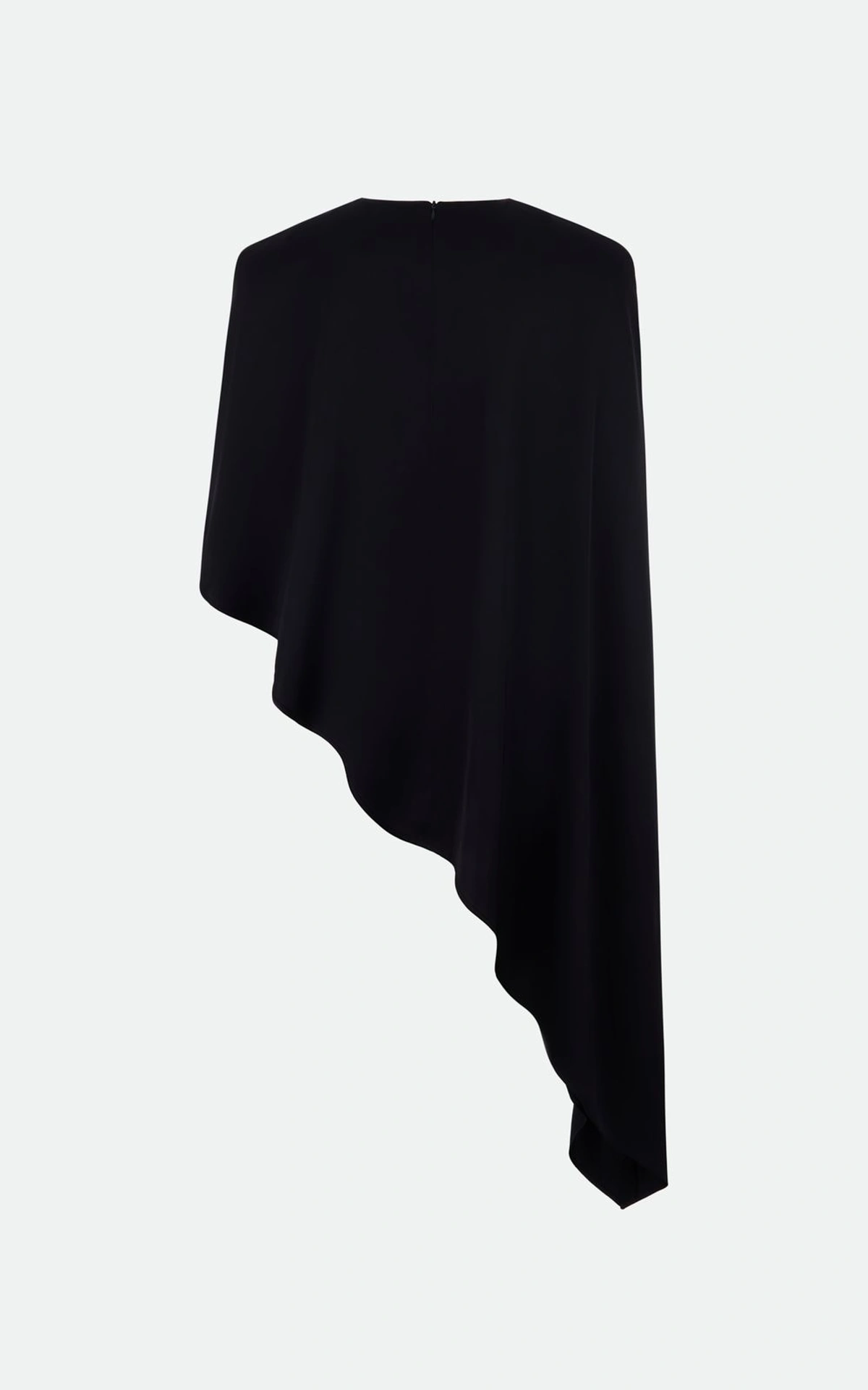 Asymetryczny satynowy top-cape