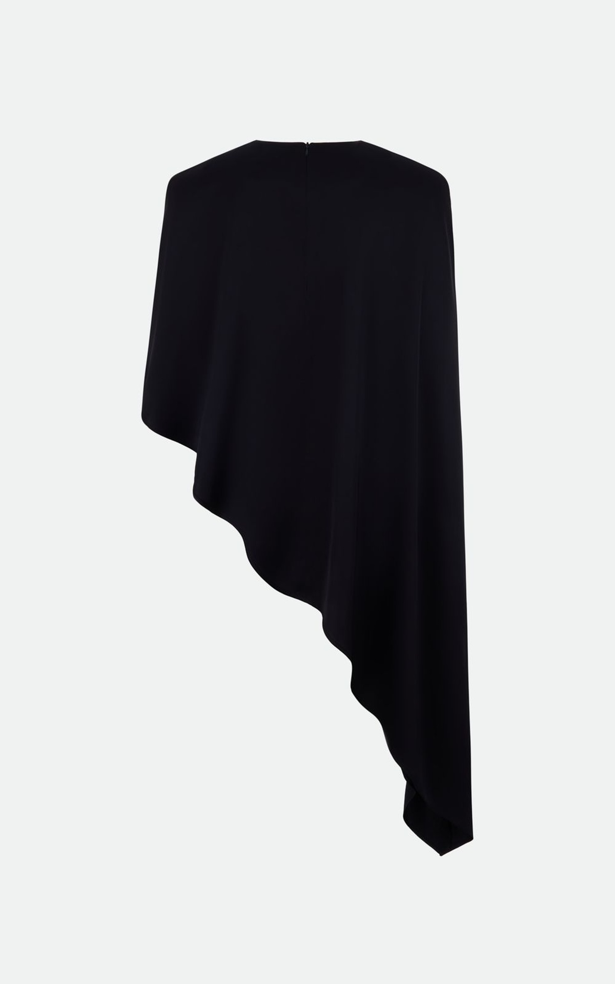 Asymetryczny satynowy top-cape