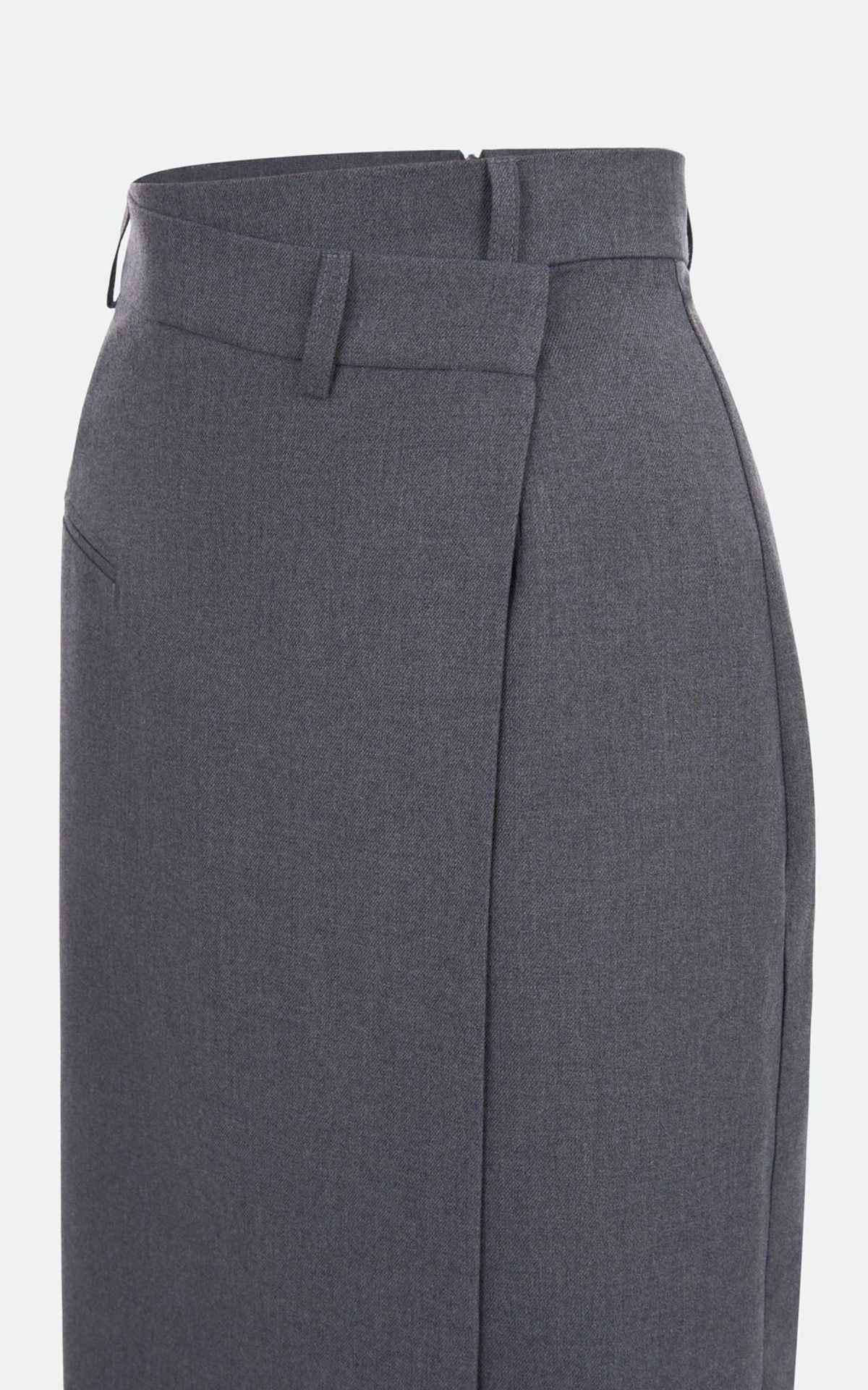 SABINE Midi Skirt with Asymmetric Waistband