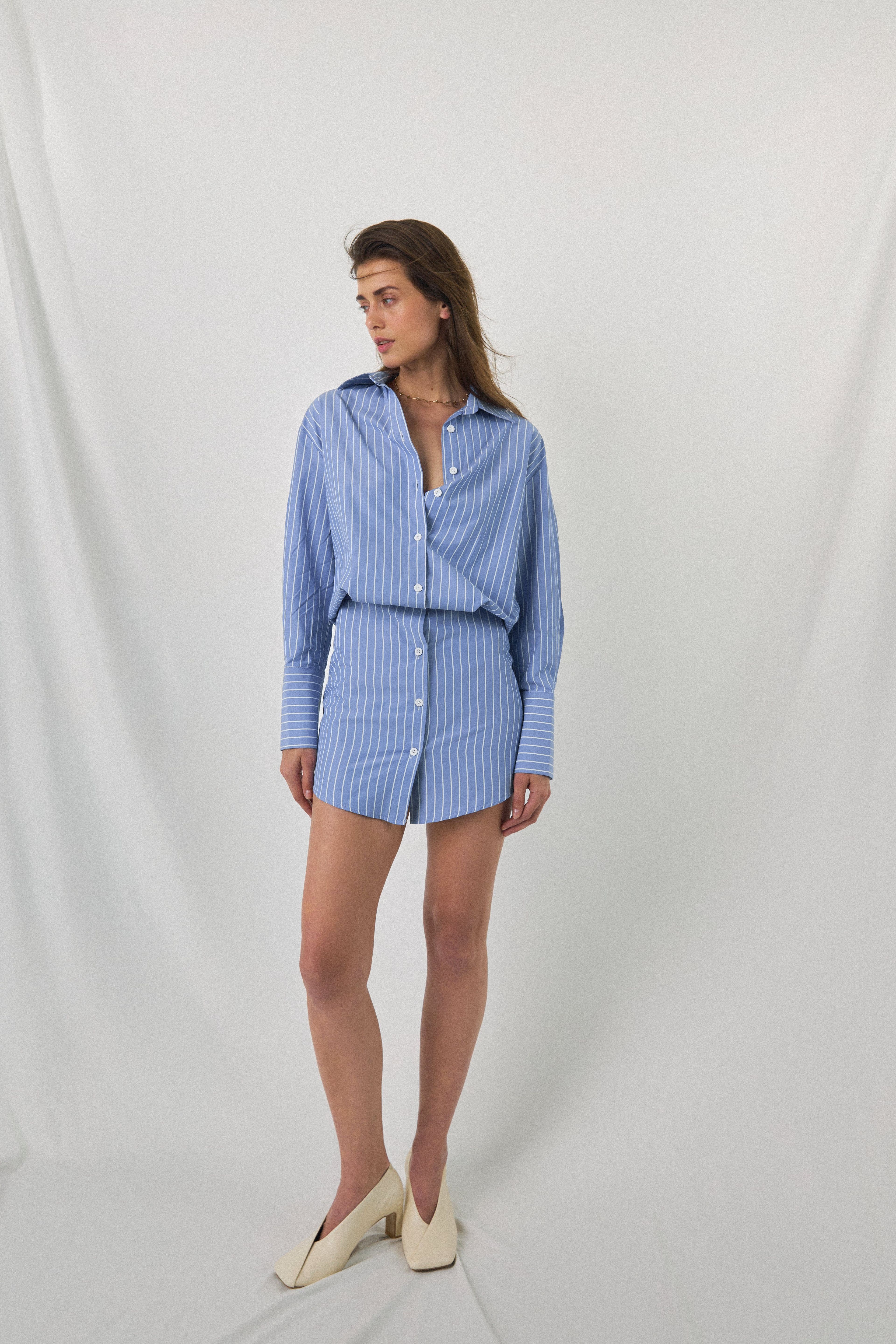 Mini Sukienka Koszulowa