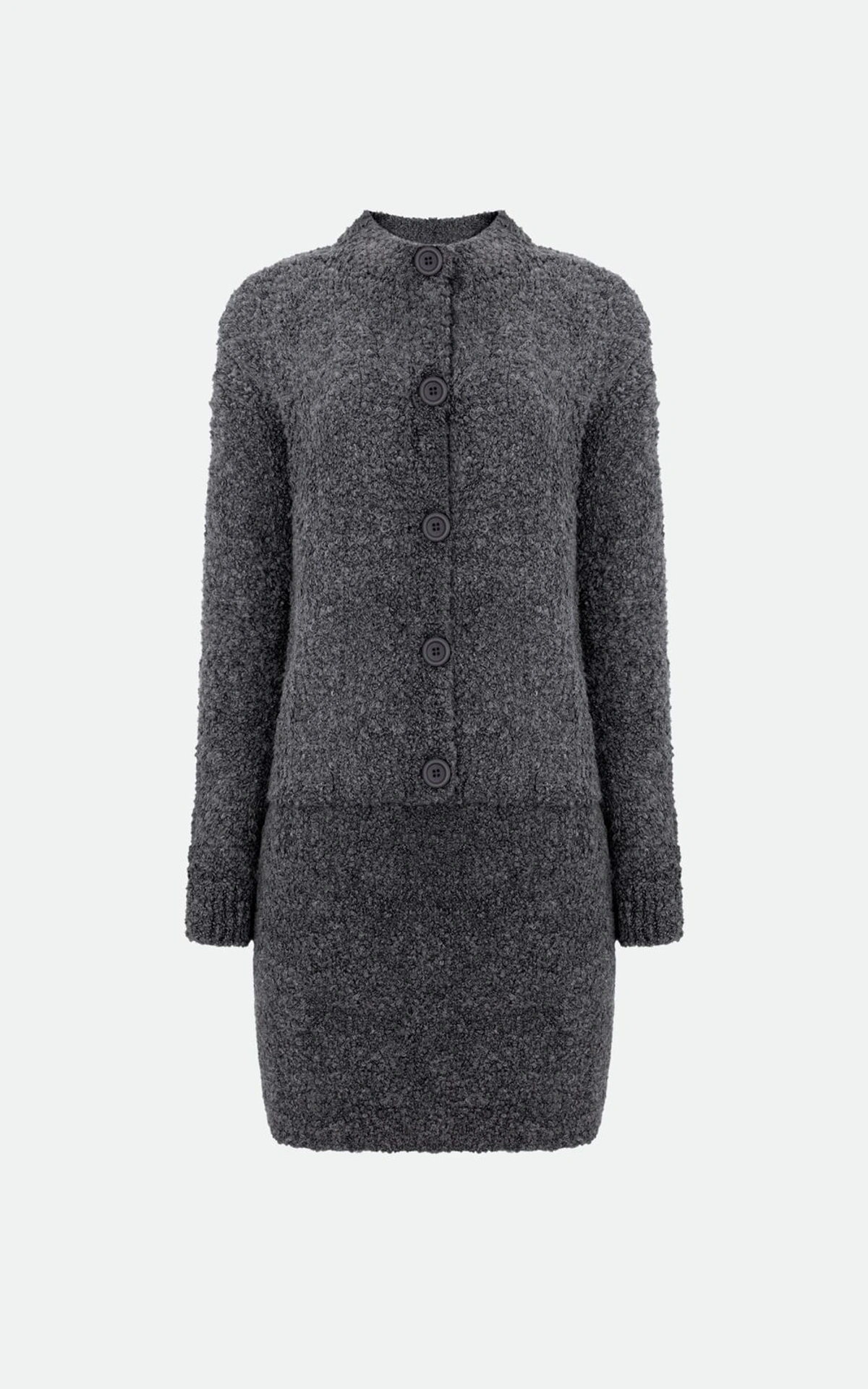 Boucle Set with Cardigan and Mini Skirt