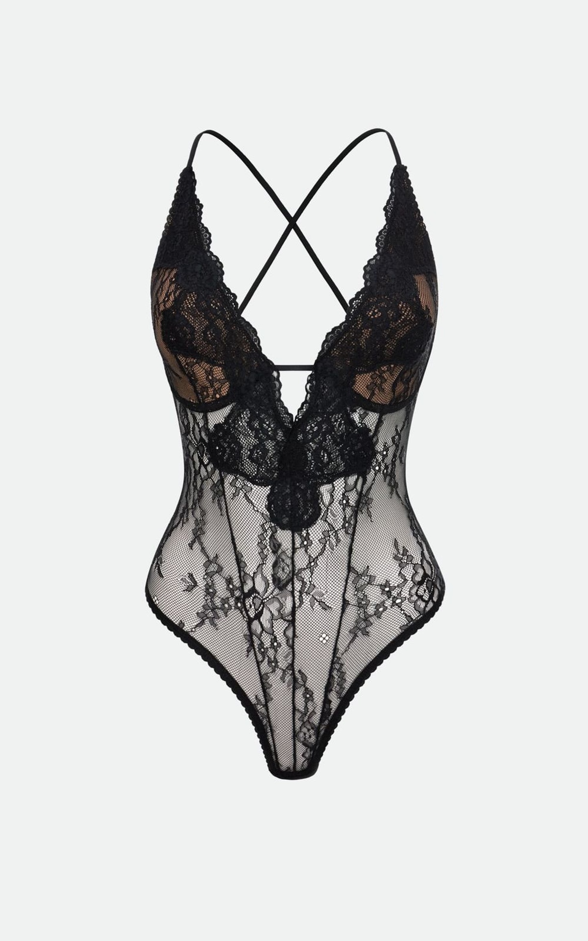 Боді мереживний MARGO з акцентним вирізом