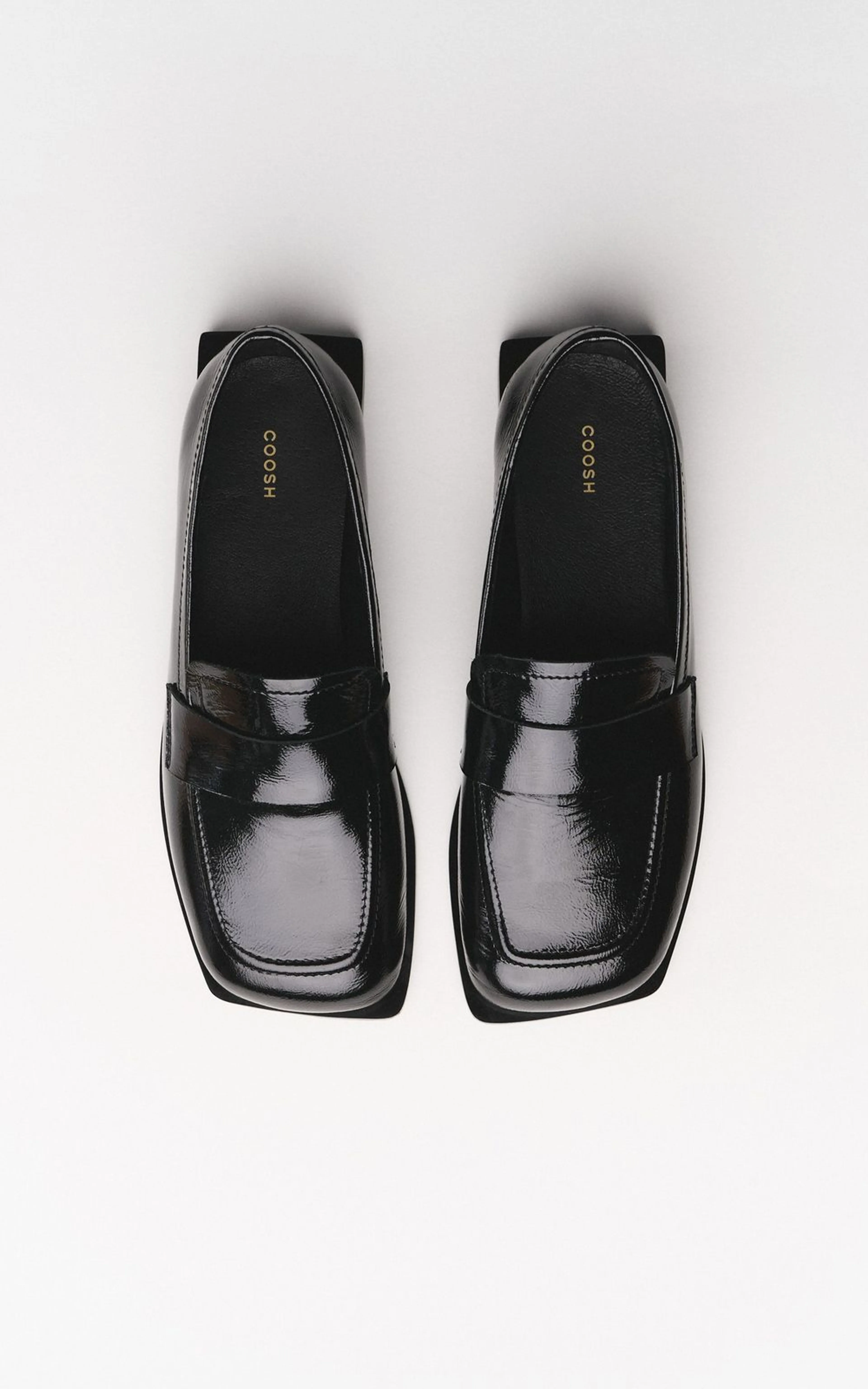 Patent Leather Loafers ELLIS with Square Toe