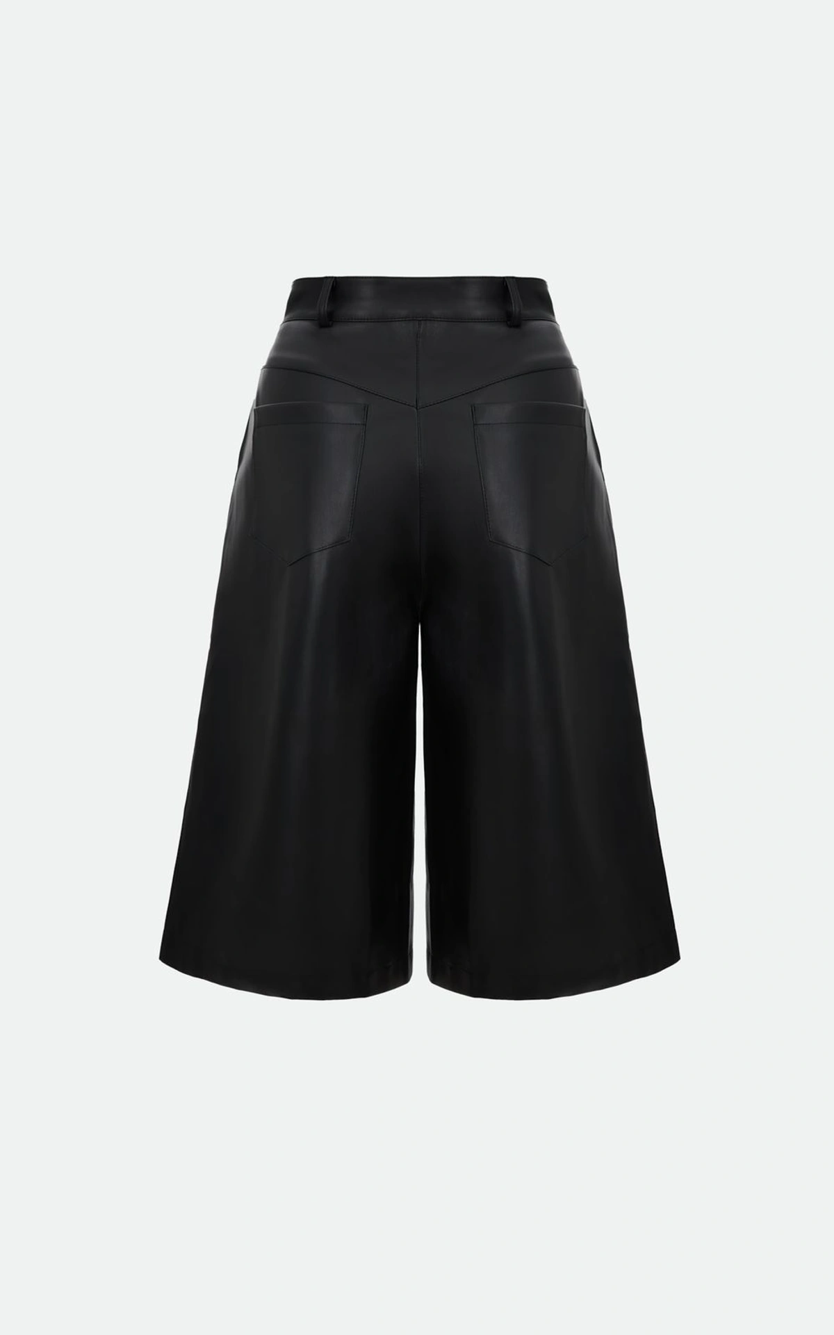 Faux Leather Bermuda