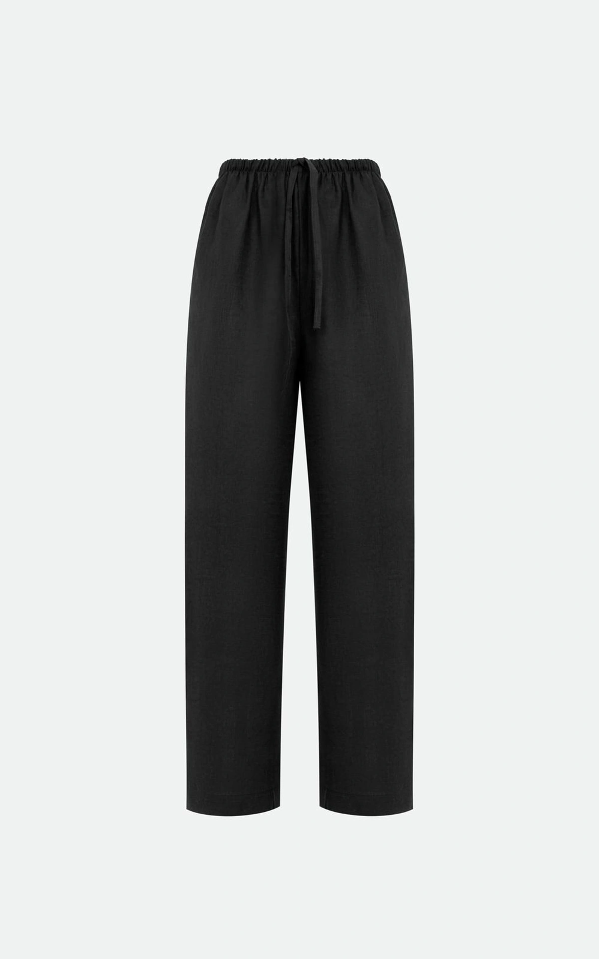 Elastic Waist Hemp Pants