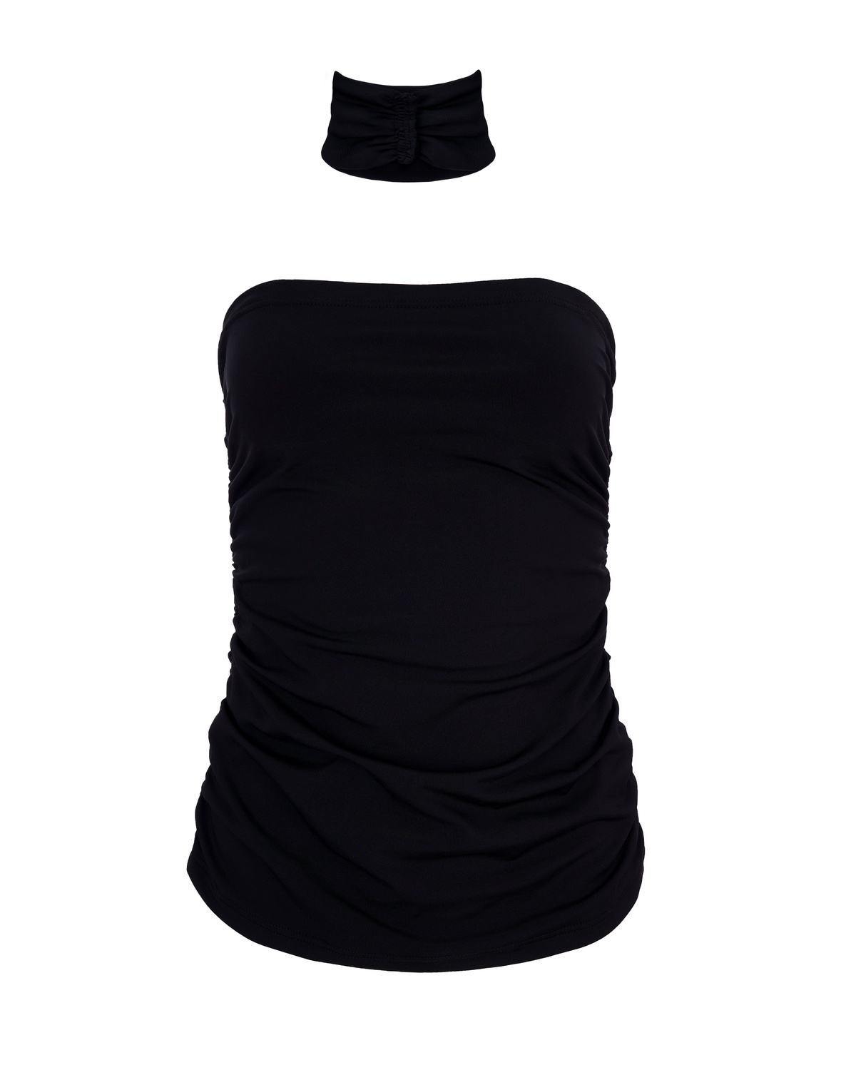 Bandeau Top with Choker Detail