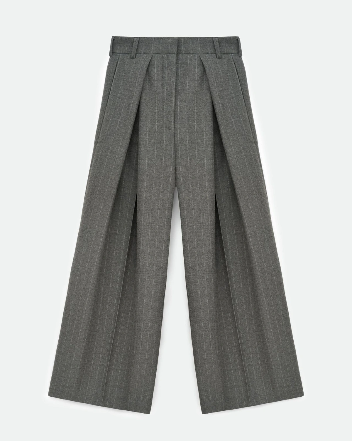 Wool Blend Striped Pants JIL