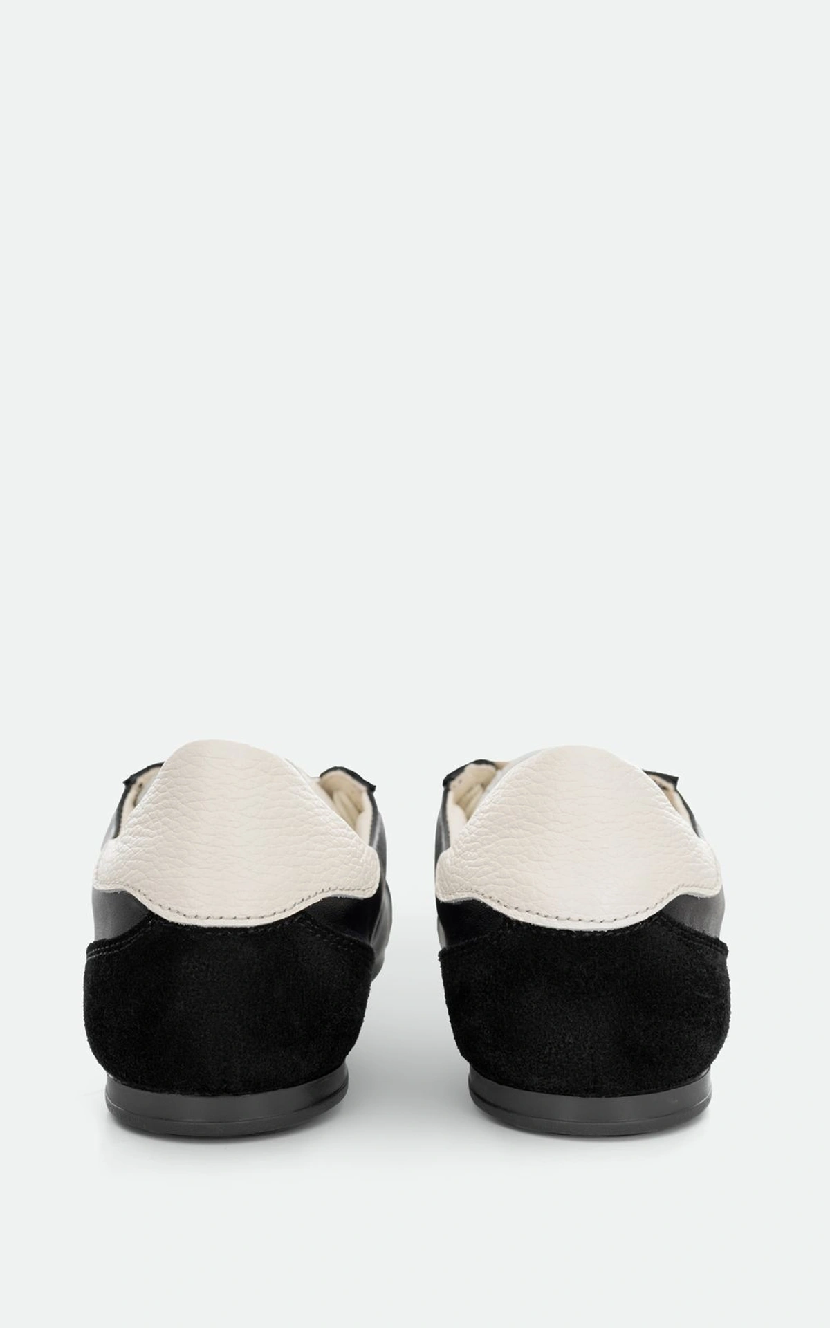 Leather Sneakers with Suede Inserts