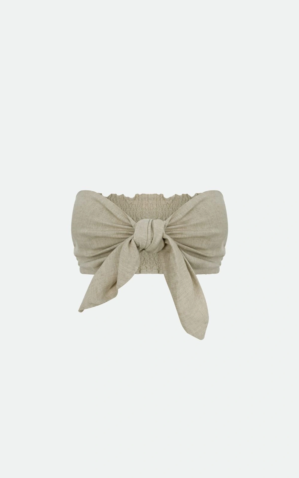 Top Bandeau z Ozdobnym Węzłem