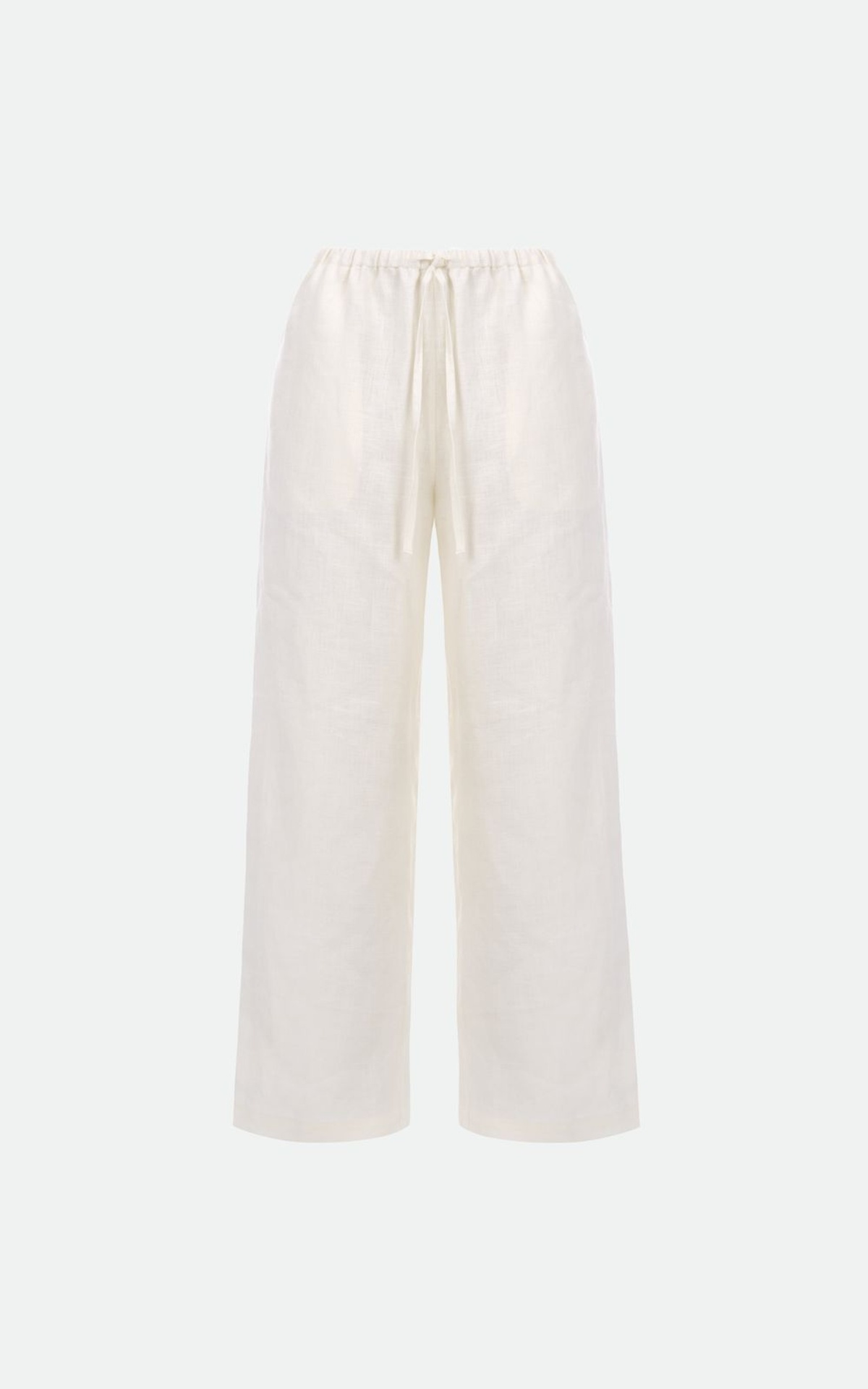 Linen Pants with Elastic Waist