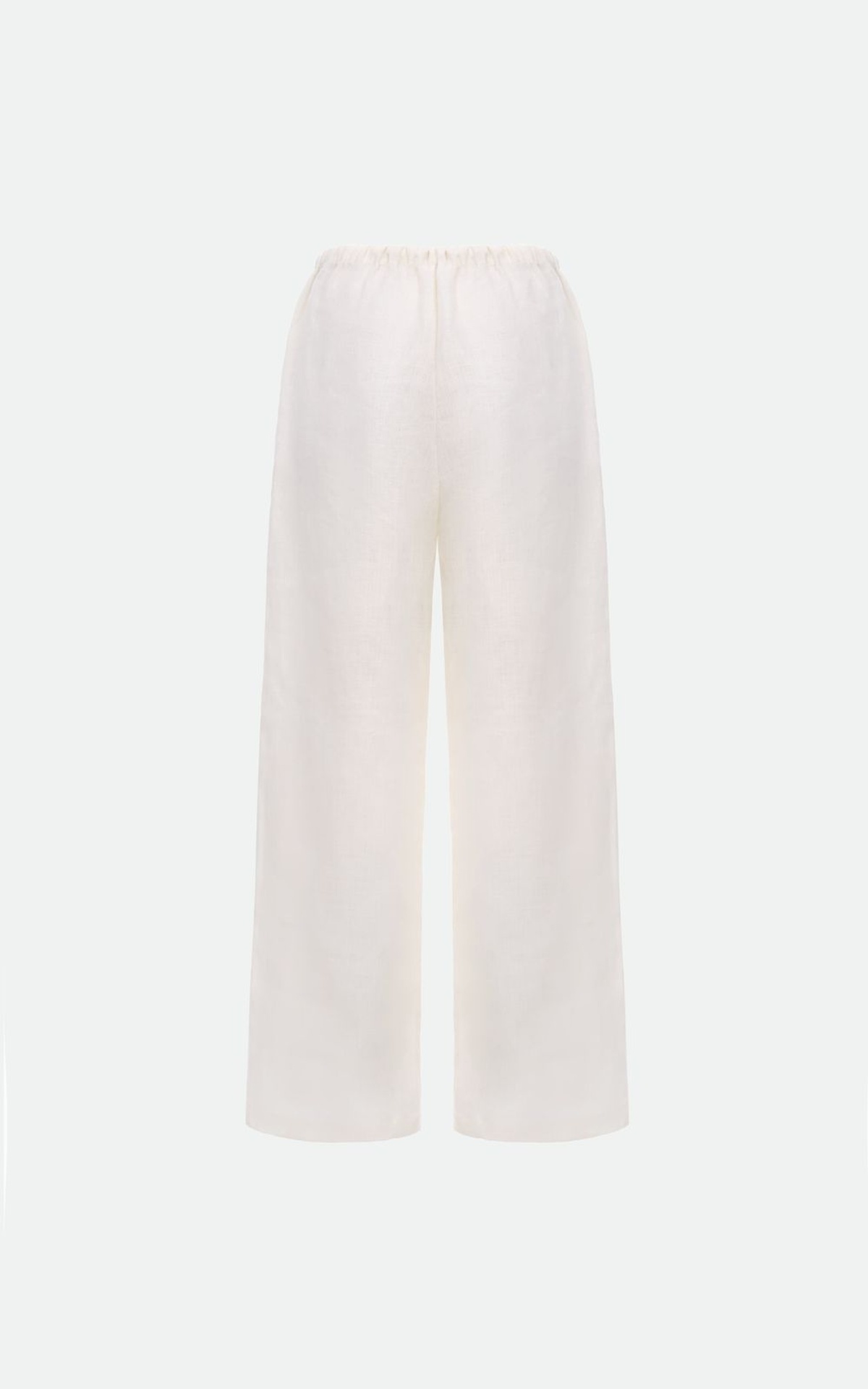 Linen Pants with Elastic Waist