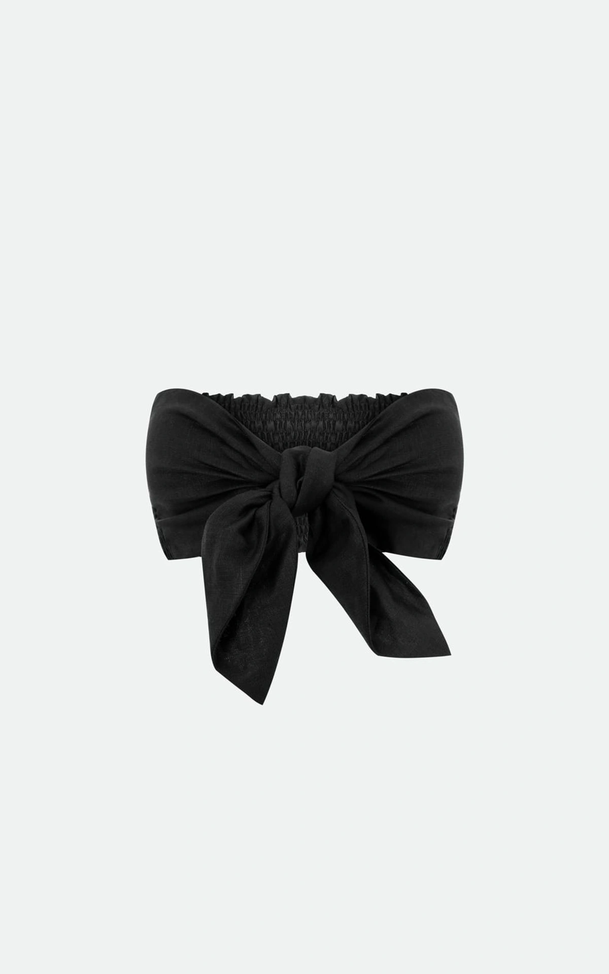 Front Tie Bandeau Top