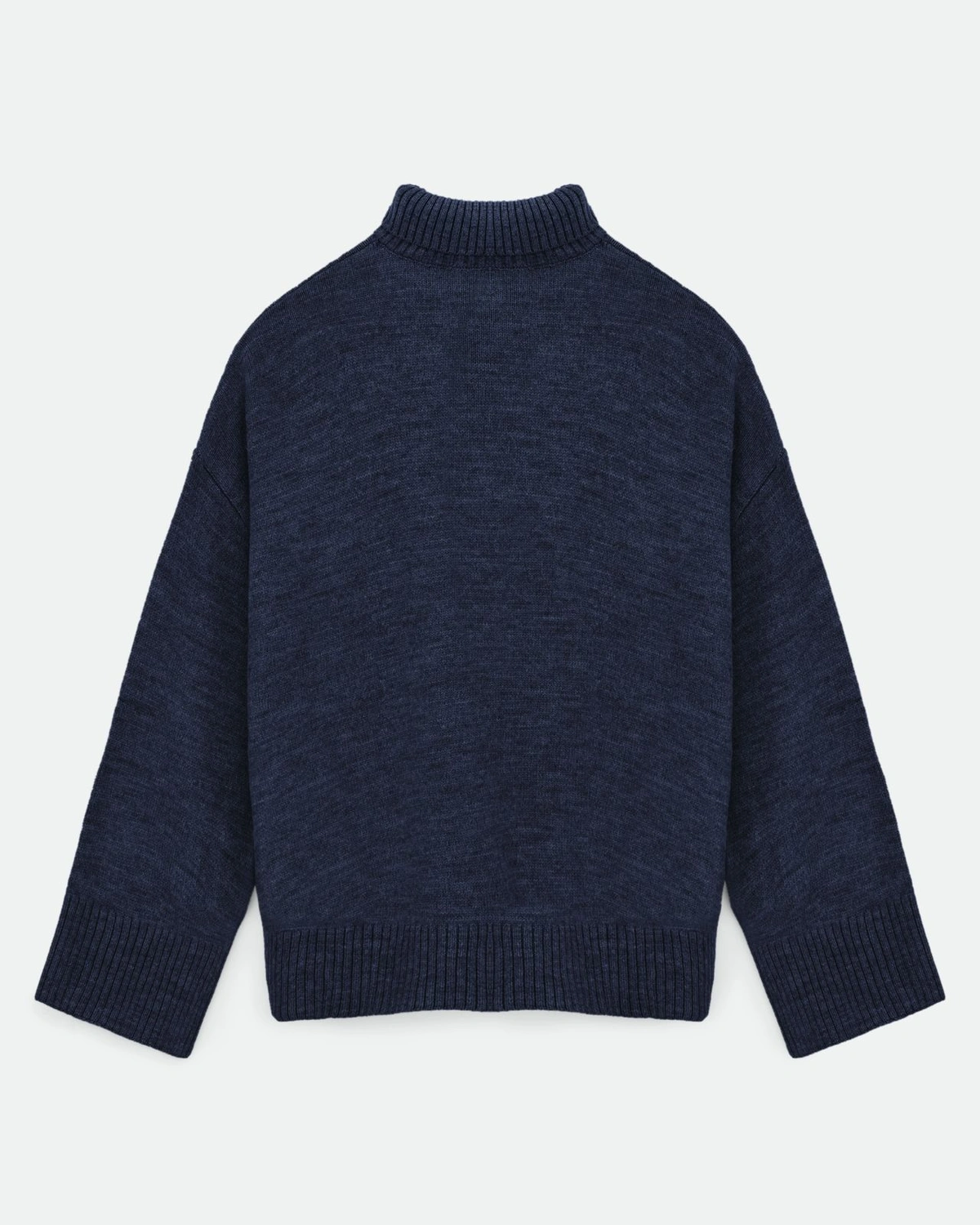 AMI Wool Blend Turtleneck Oversize Sweater