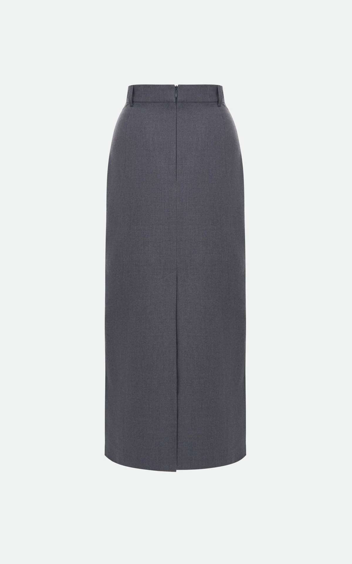 SABINE Midi Skirt with Asymmetric Waistband