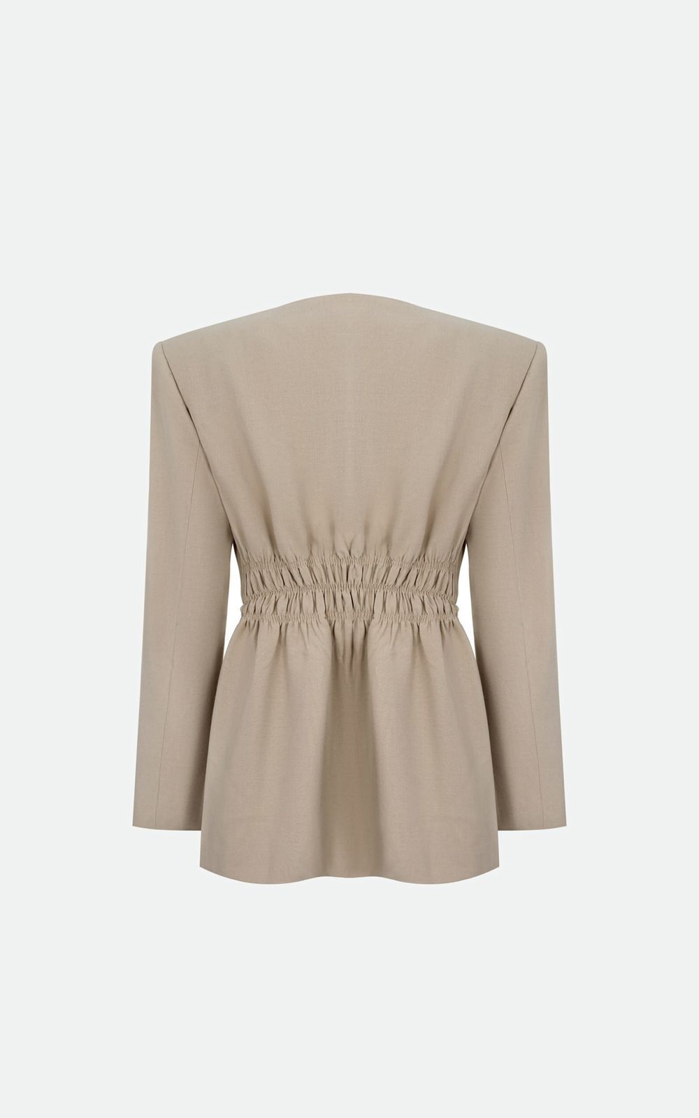 Collarless Oversize Blazer - Black | COOSH