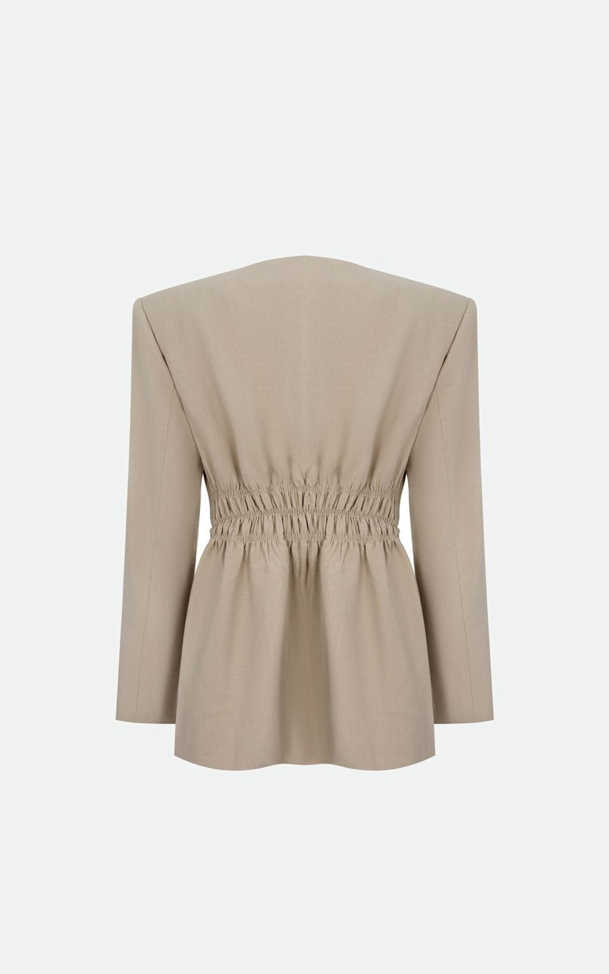 Collarless Blazer with Elastic DEWA