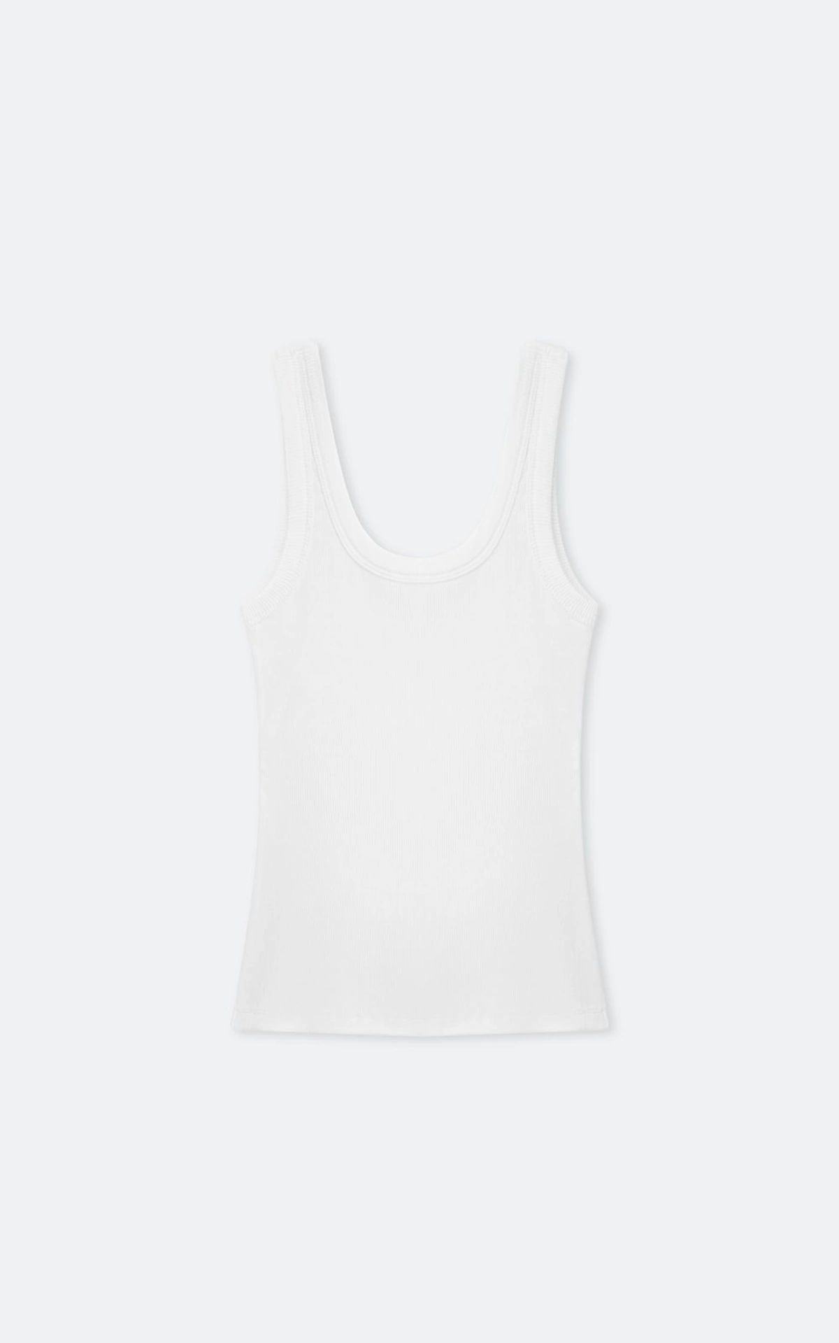 Ribbed Tank Top with Open Back