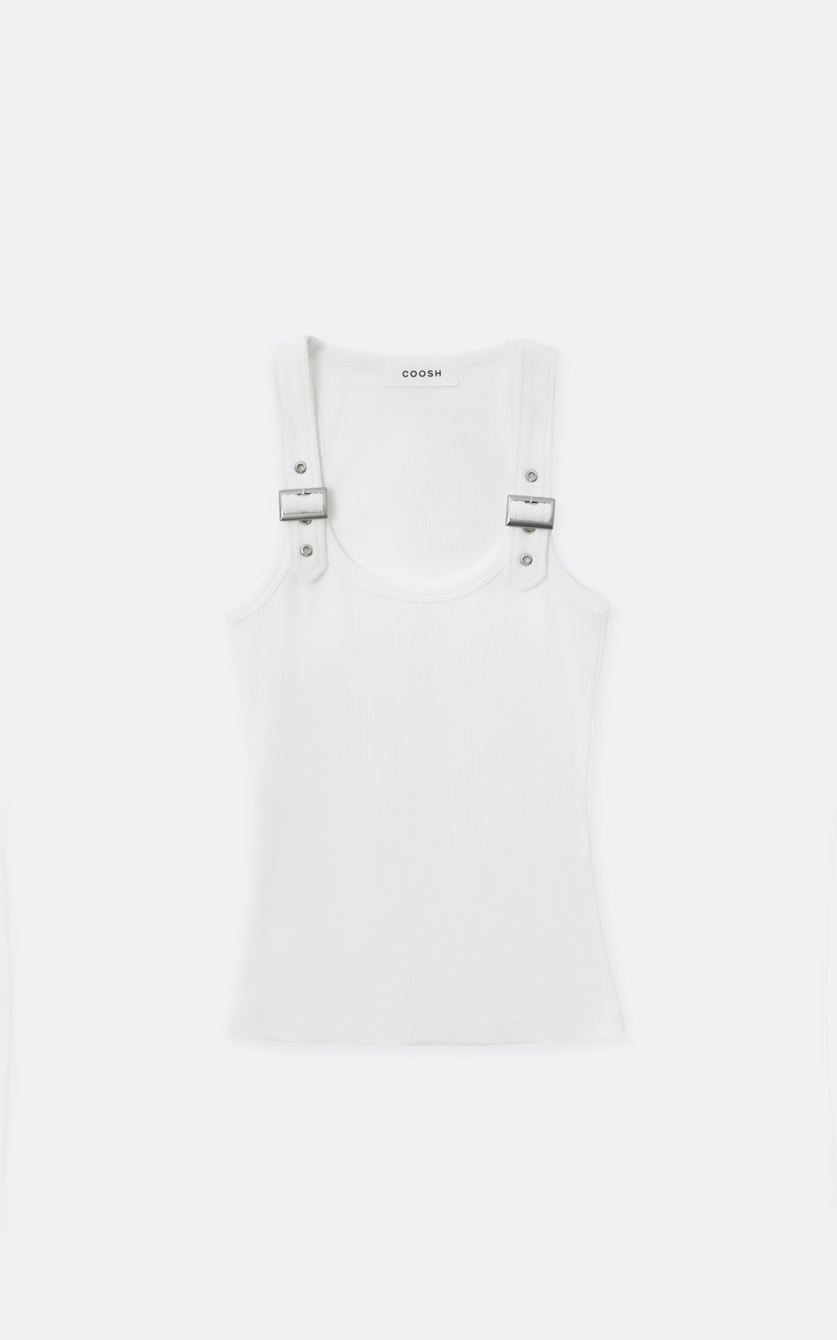 HEILEY Tank Top with Statement Straps - Milky | COOSH