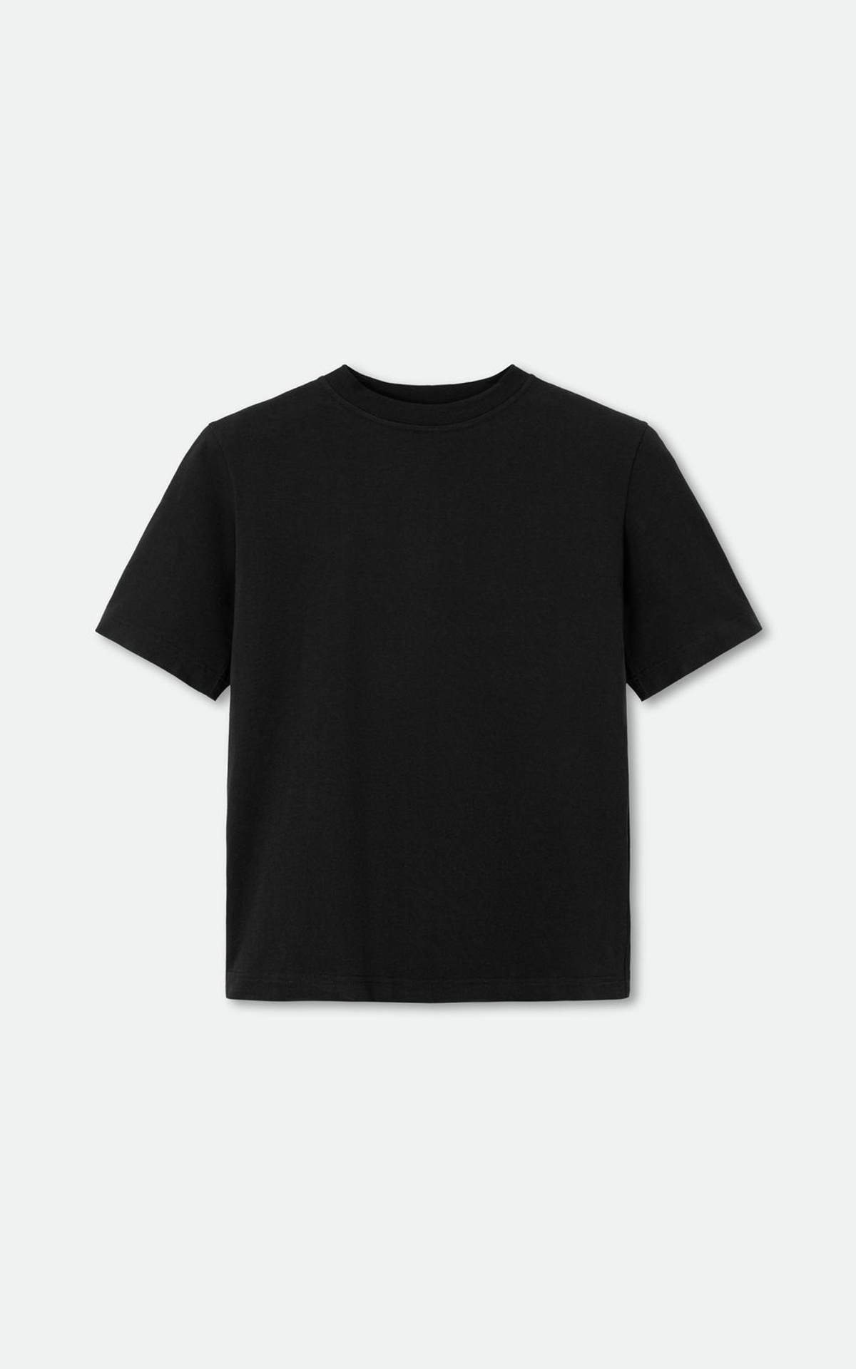 Padded Shoulder Straight-Fit T-shirt