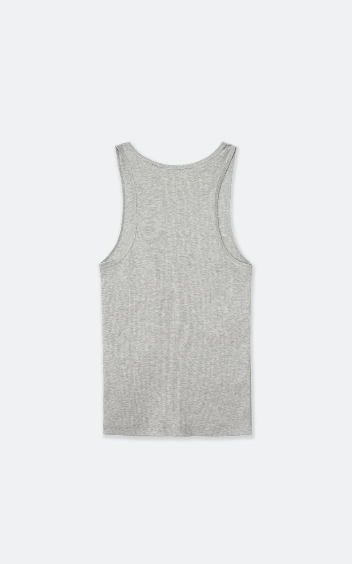 Embossed Tank Top with Exposed Seams