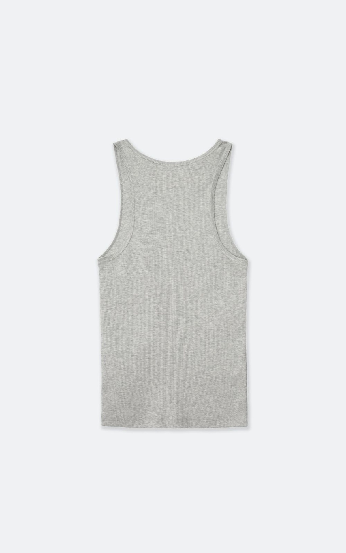 Embossed Tank Top with Exposed Seams