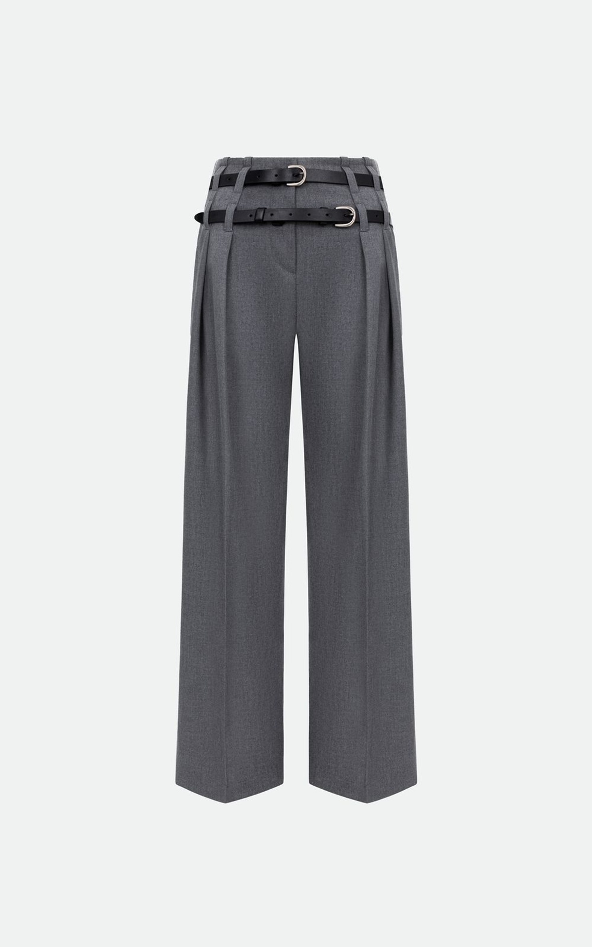 Palazzo Pants with Double Belt