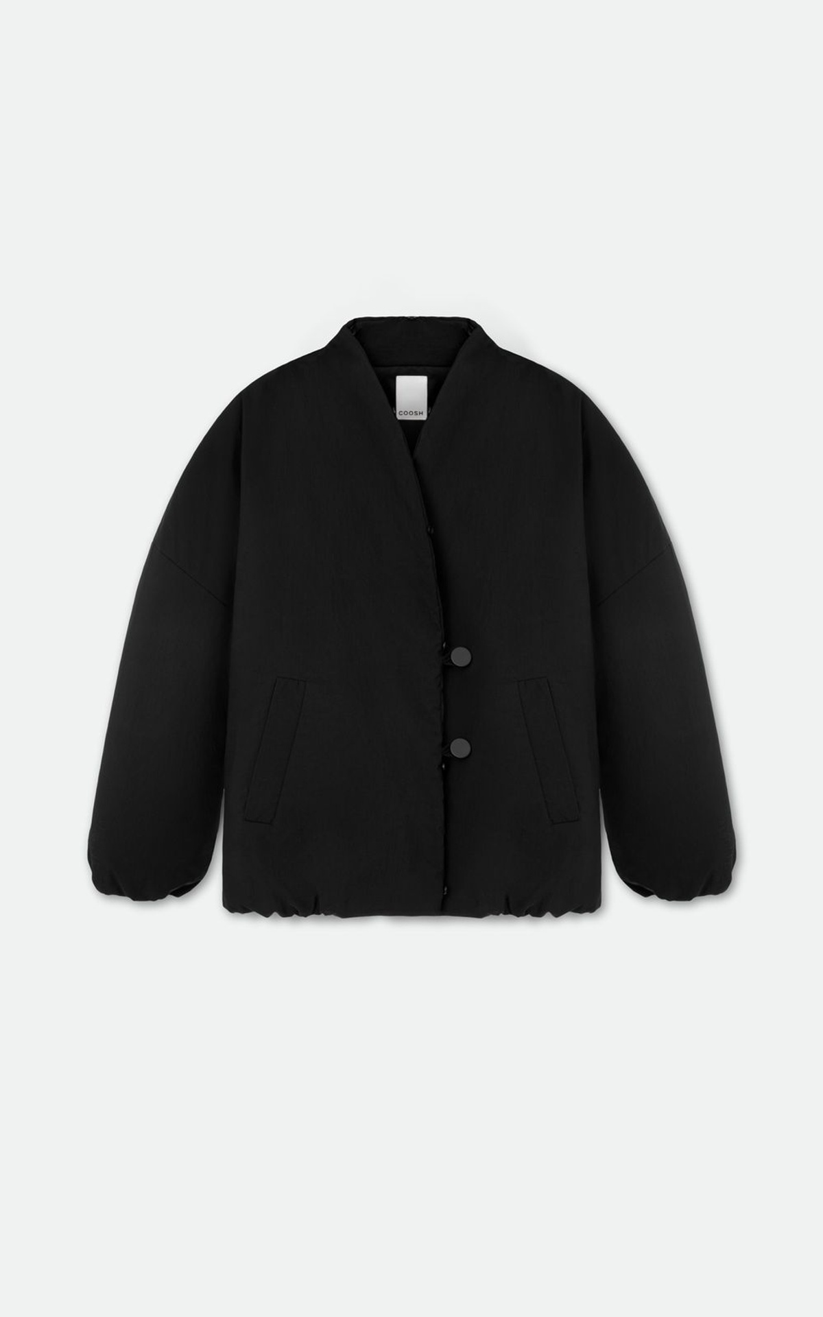 Short Parka with Detachable Coyote Fur Collar