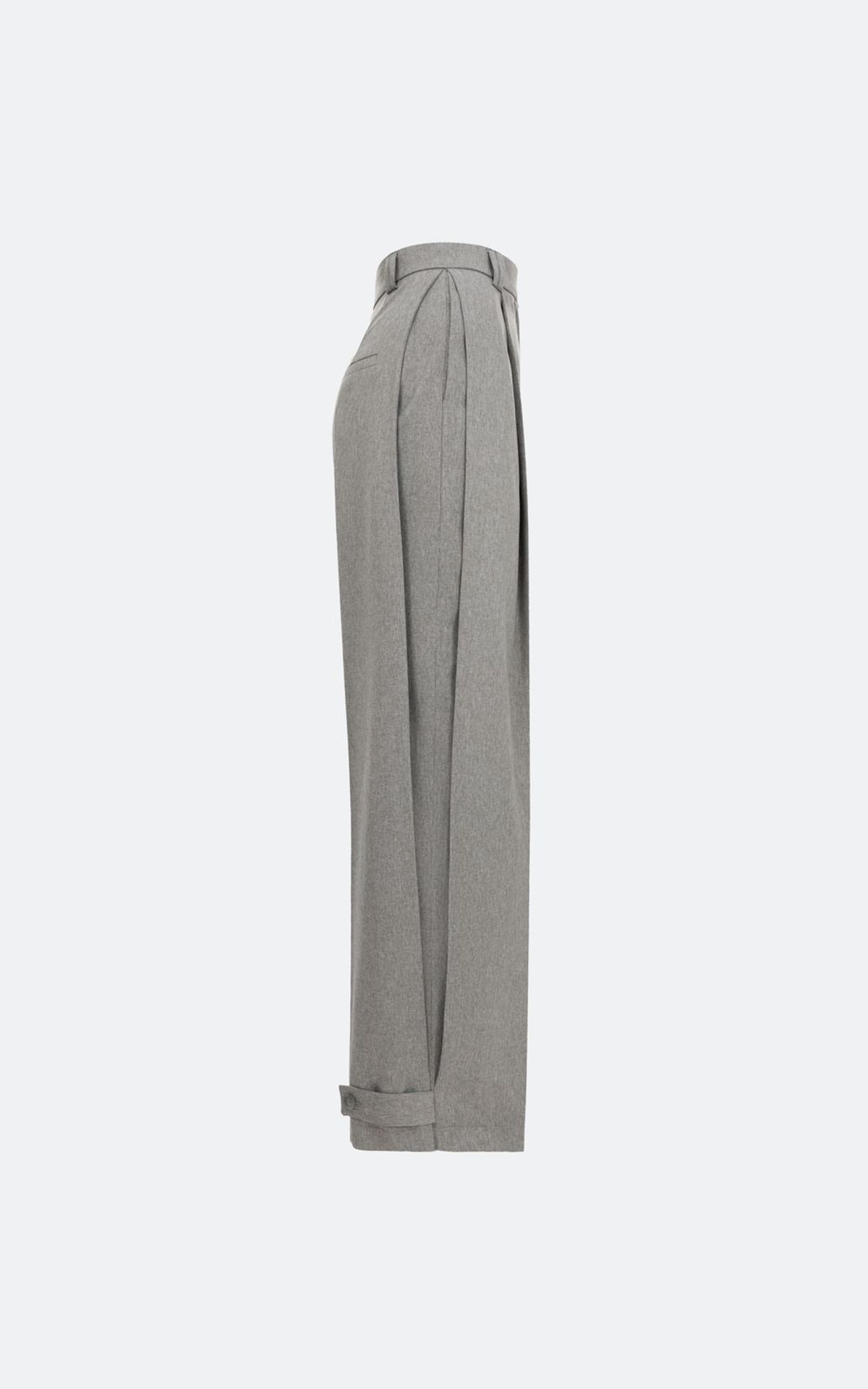 Wide-Leg Pants with Structural Pleats