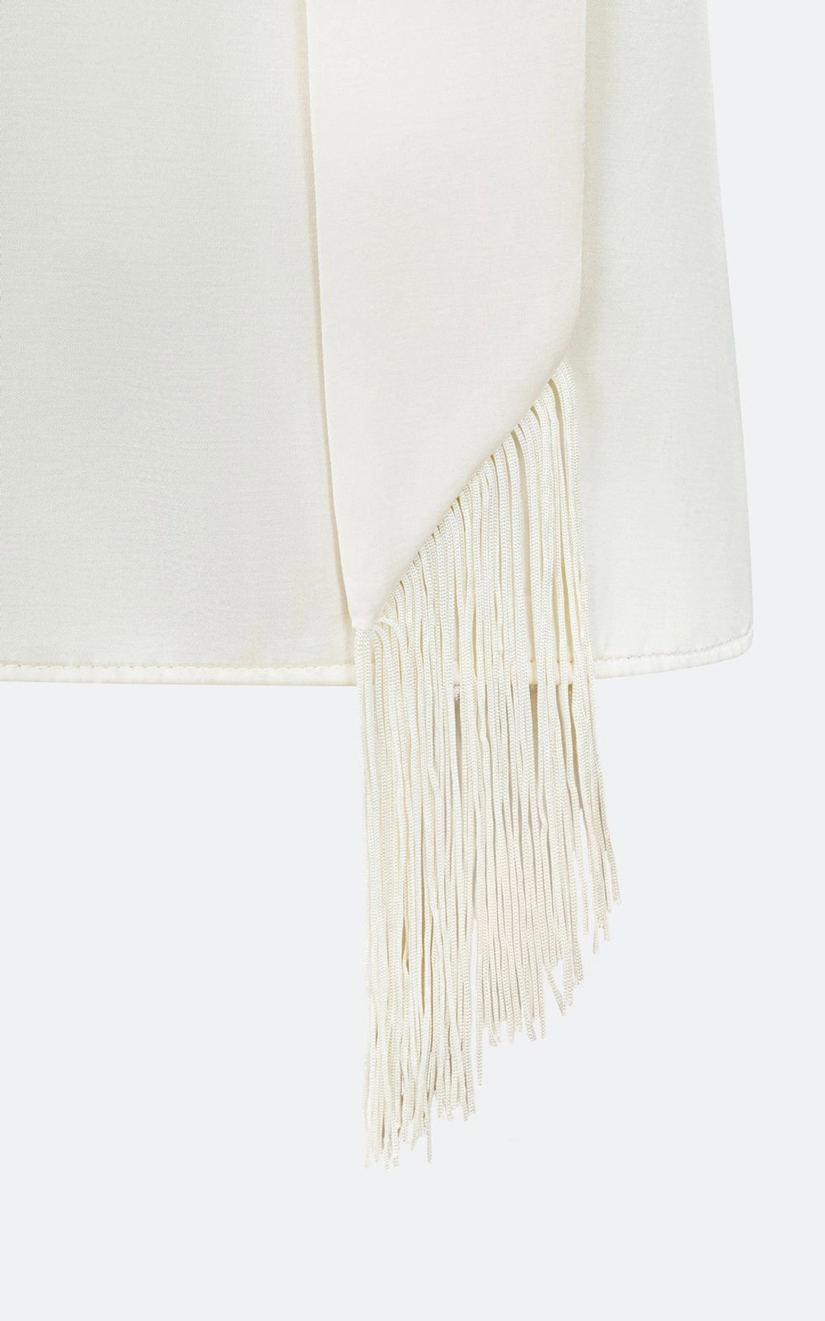 Satin Top with Thin Scarf