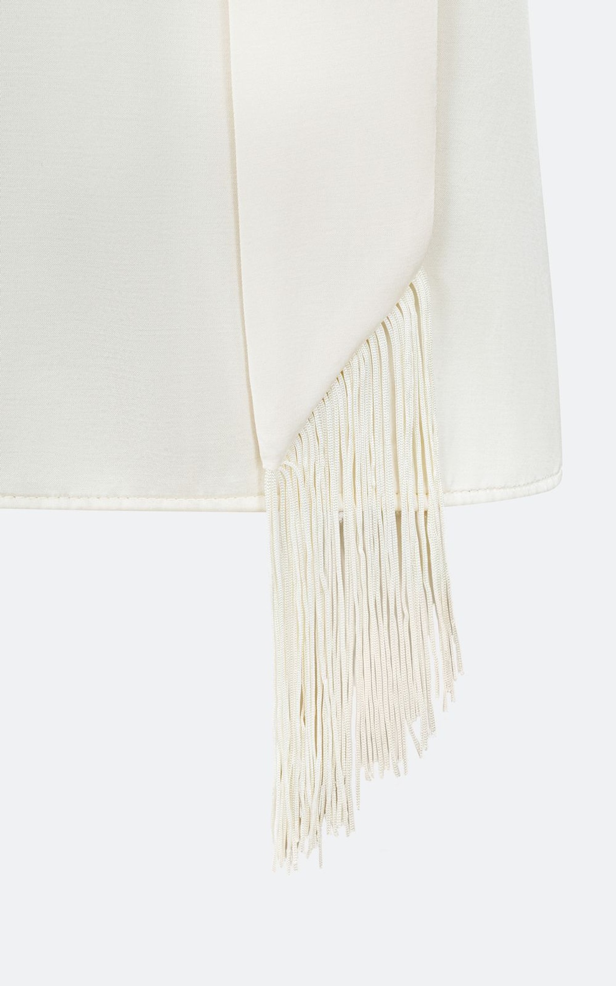 Satin Top with Thin Scarf