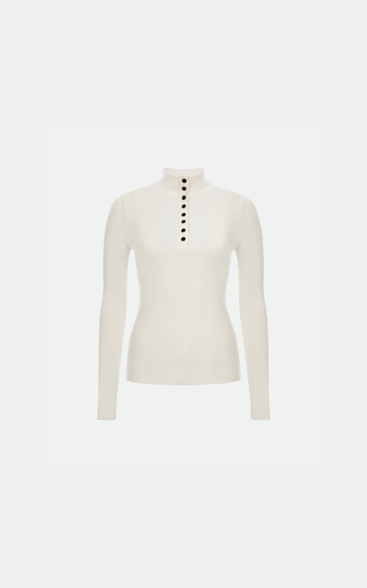 Knit Turtleneck with Buttons