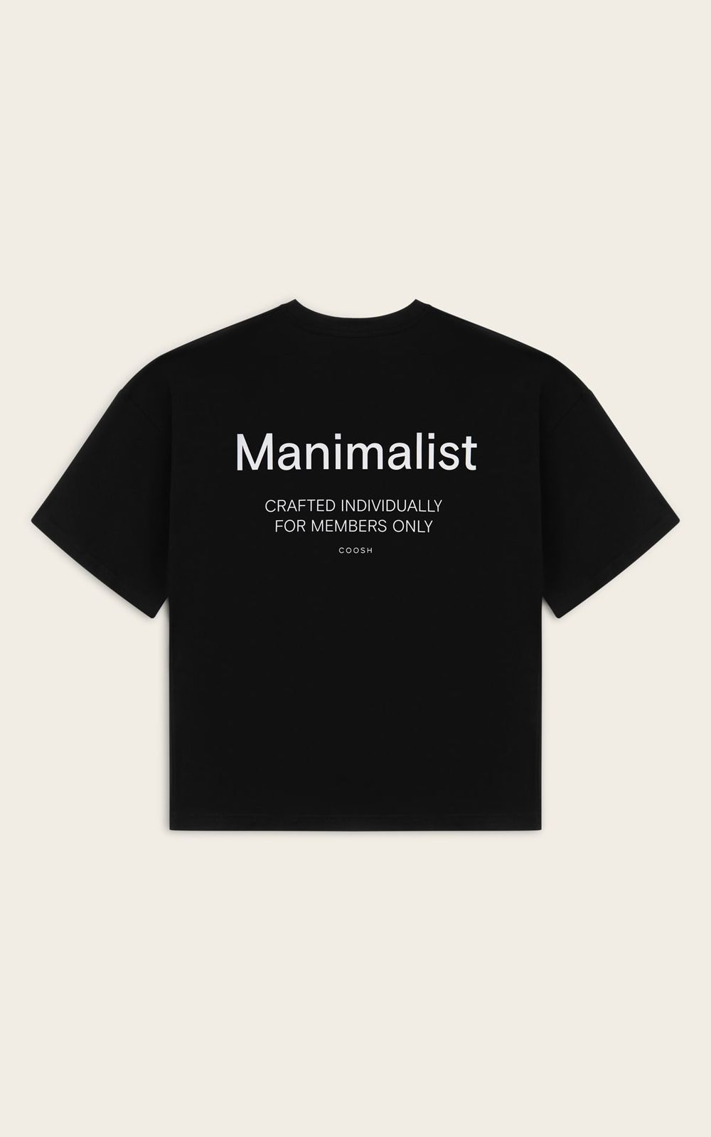 T-shirt MANIMALIST - Black | COOSH