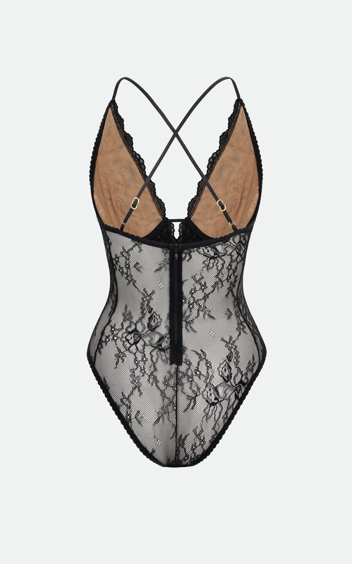 MARGO Lace Bodysuit with Accent Cutout