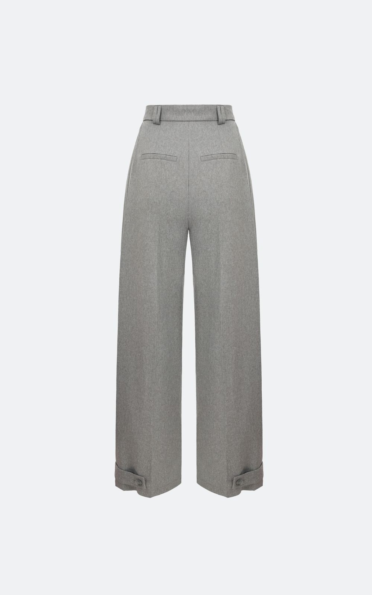 Wide-Leg Pants with Structural Pleats