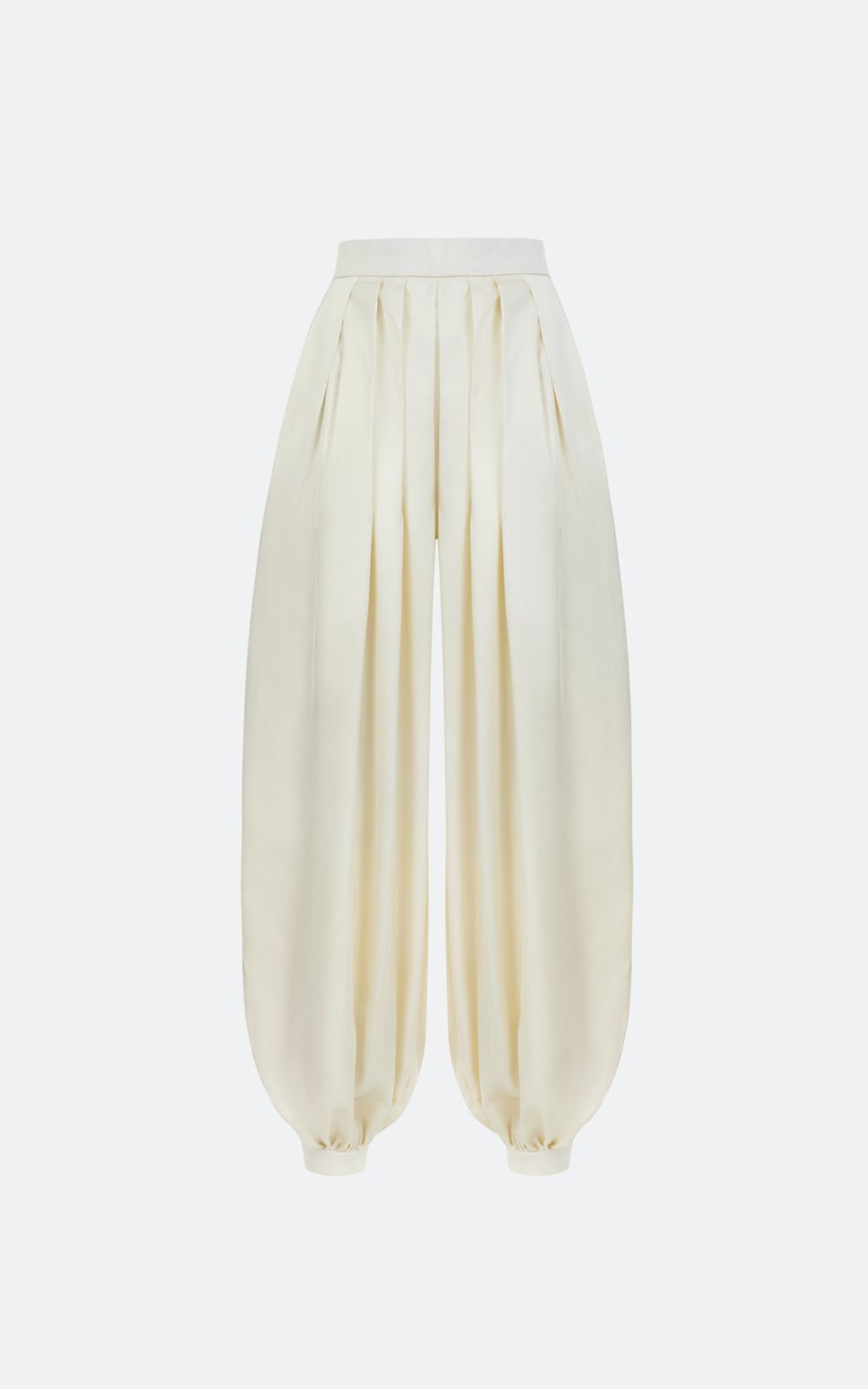 Штани-аладіни сатинові з ефектом плісе