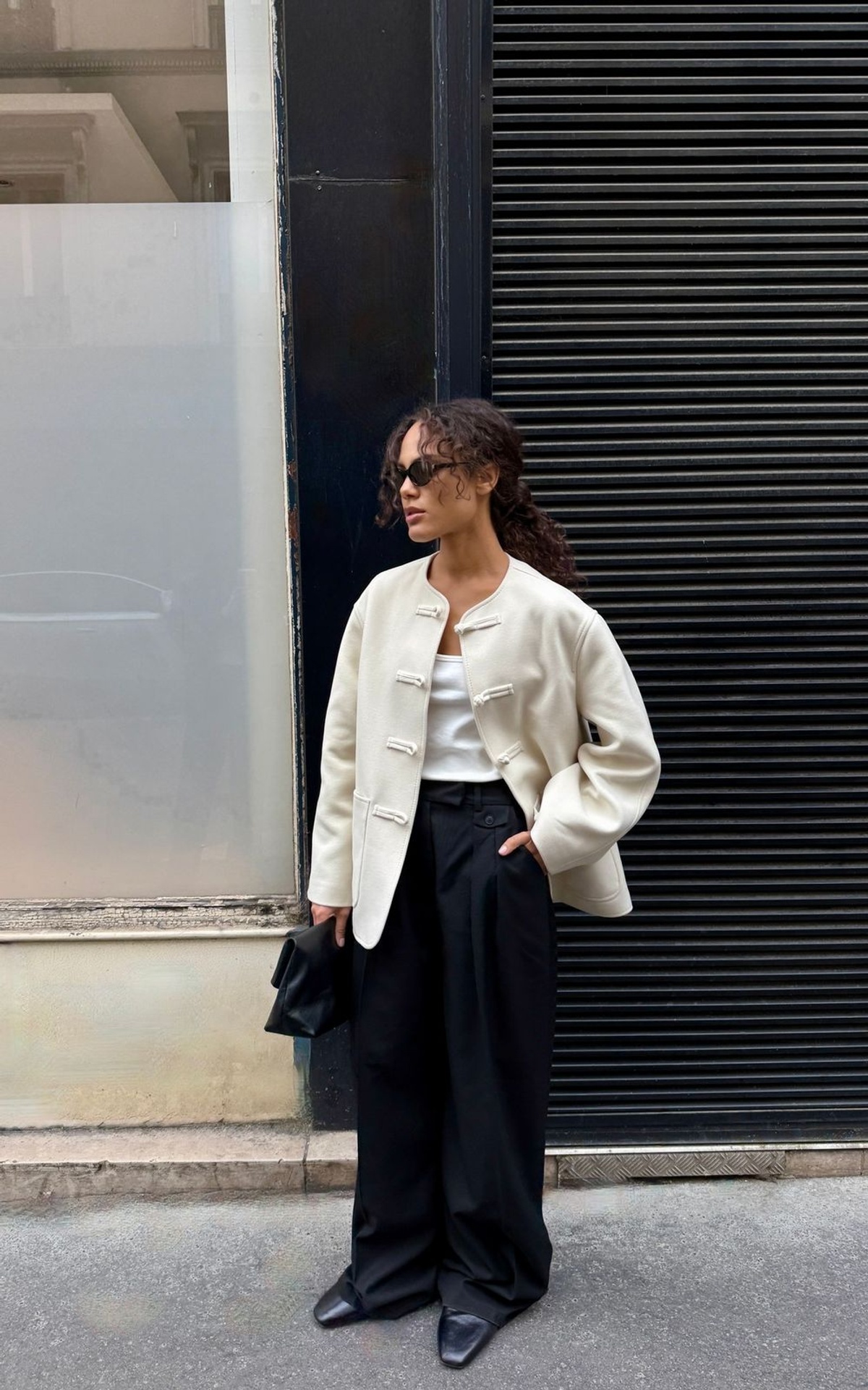 Asian-Inspired Cropped Coat SAYA