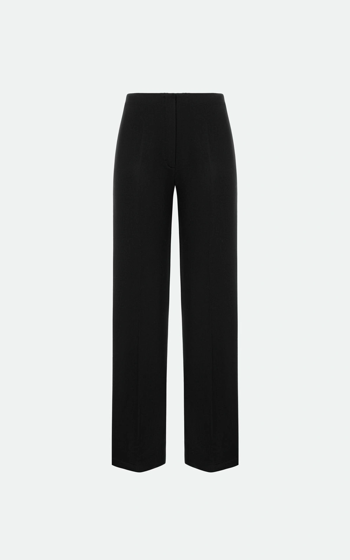 Fitted Trousers with Front Creases