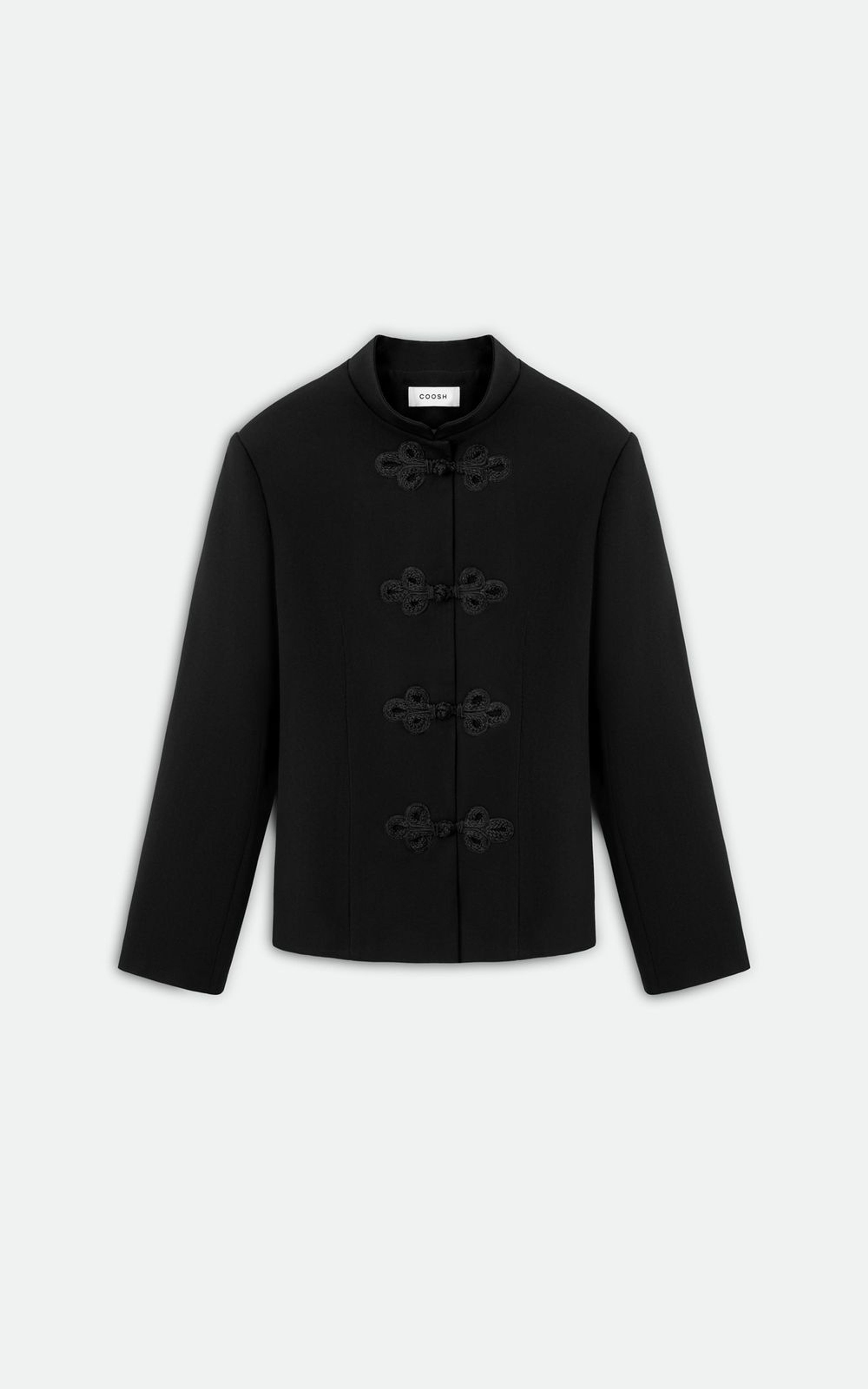 Asian-Inspired Fitted Jacket