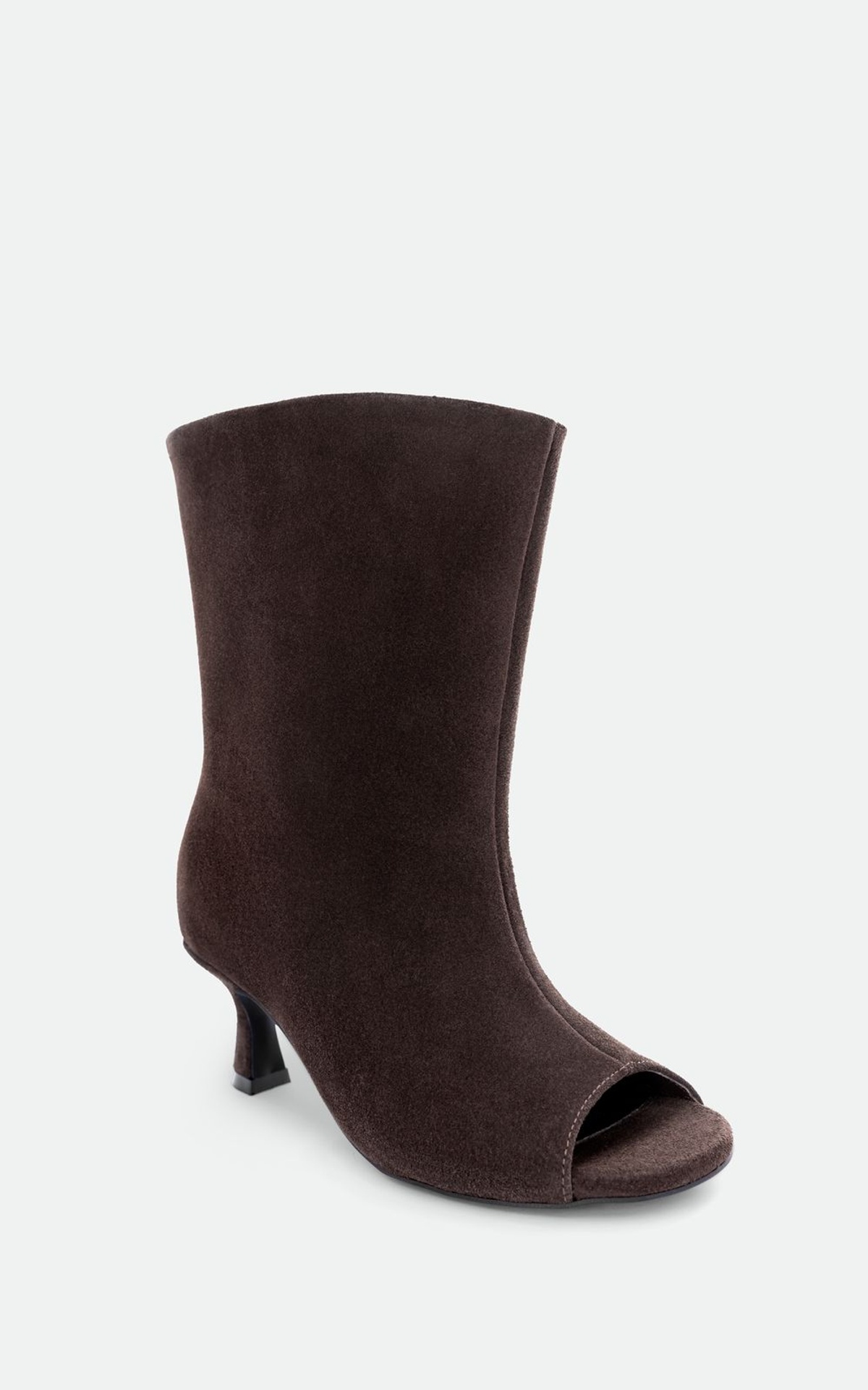 Open-Toe Suede Ankle Boots SAFARI
