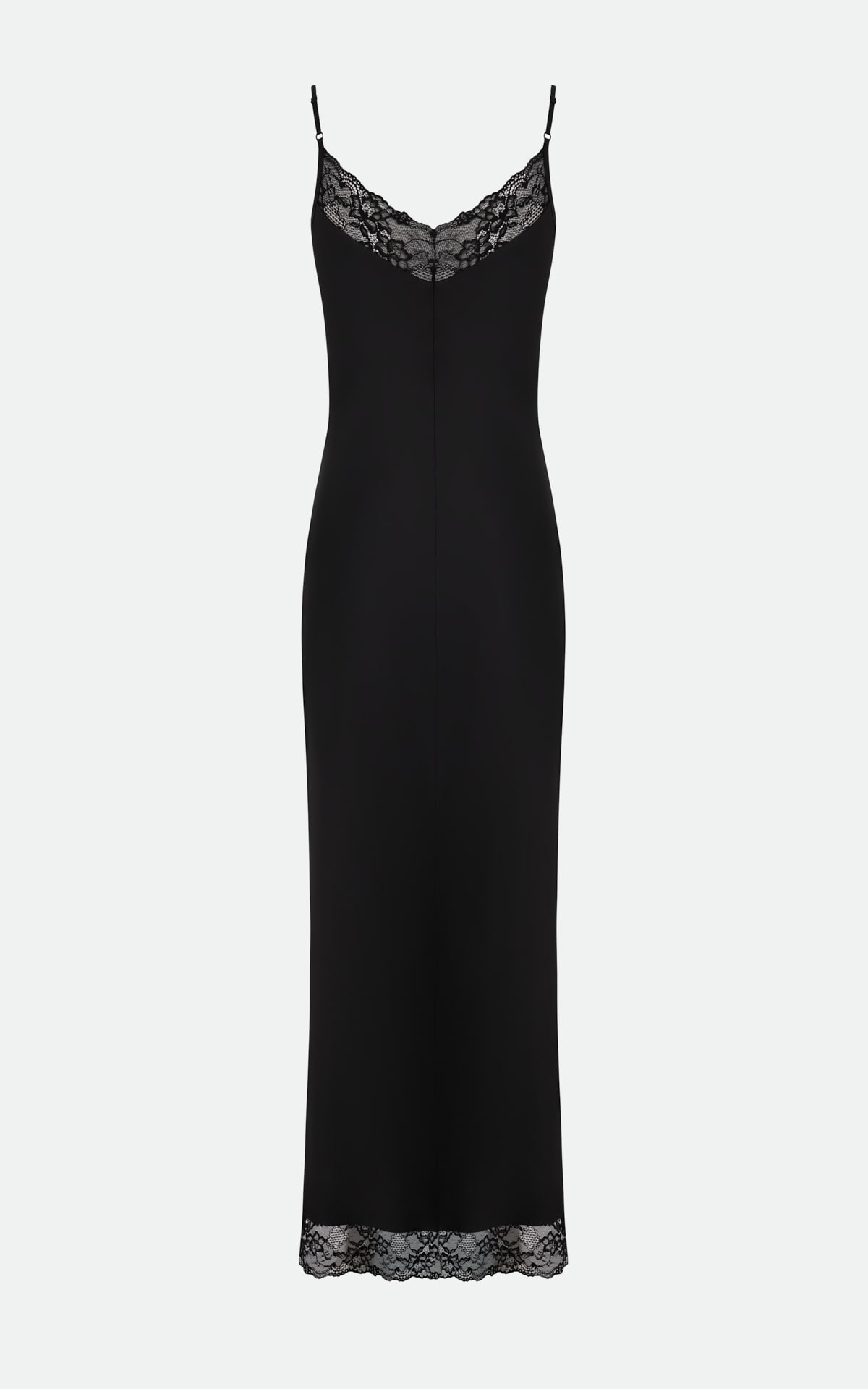 Maxi Lace Slip Dress BREA - Black | COOSH