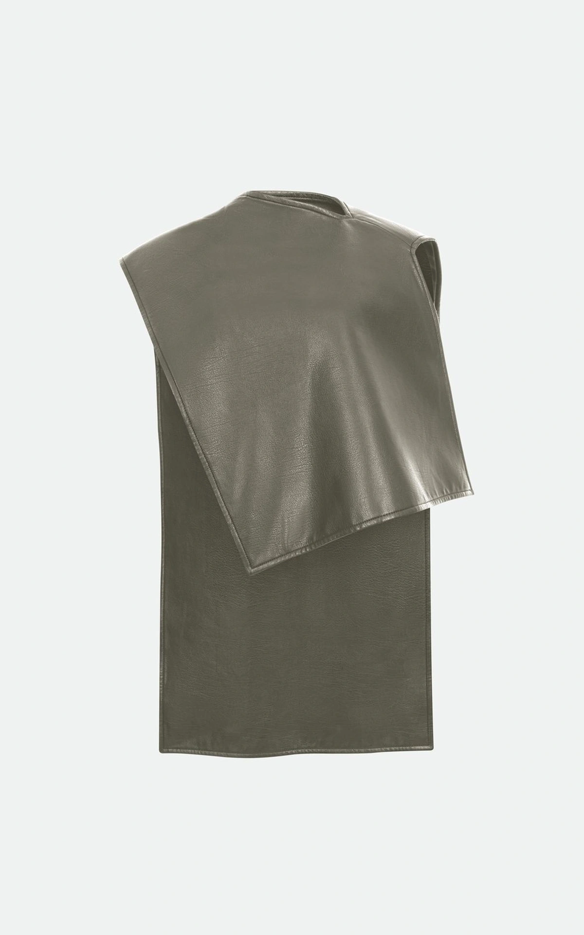 Faux Leather Cape