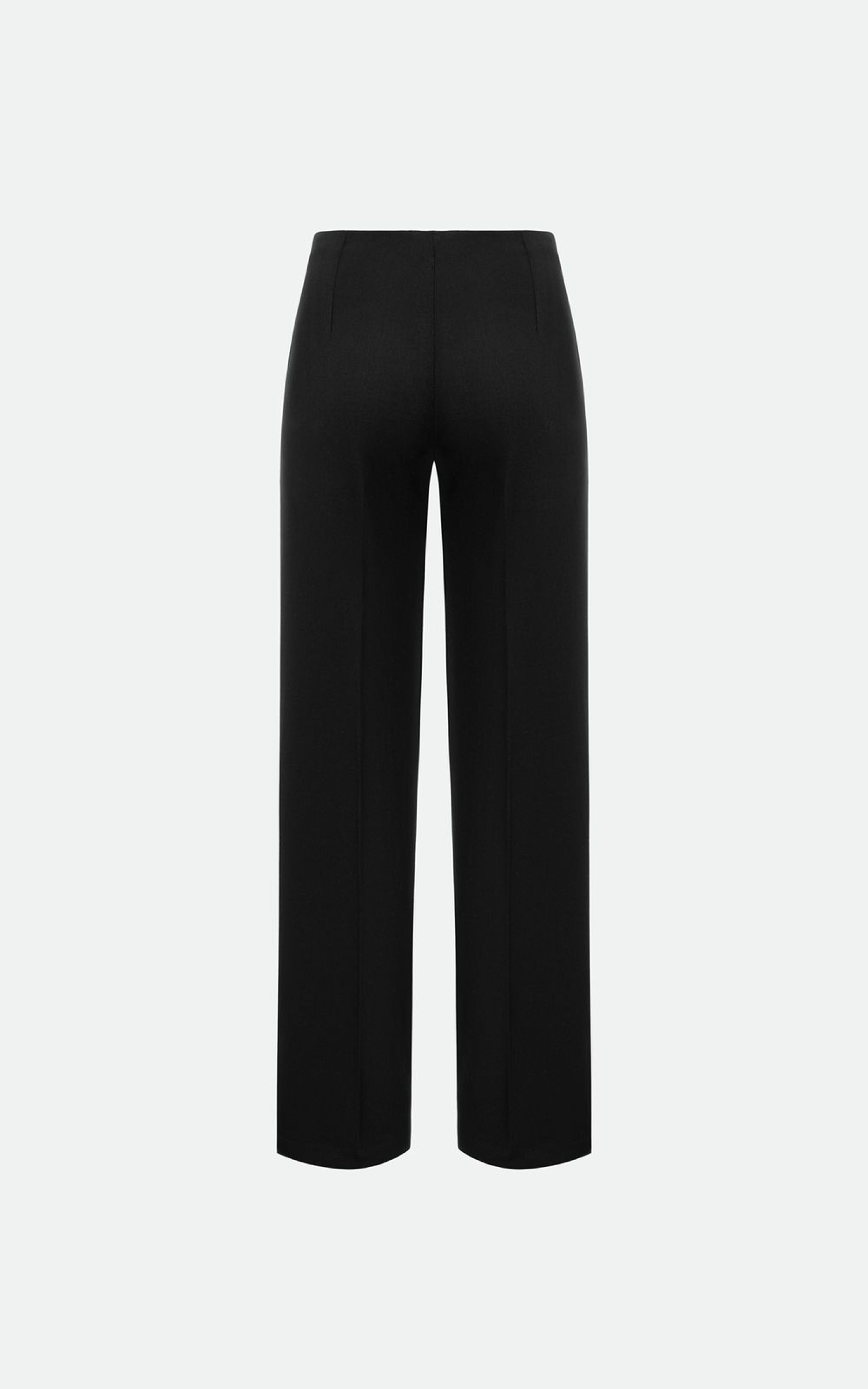 Fitted Trousers with Front Creases